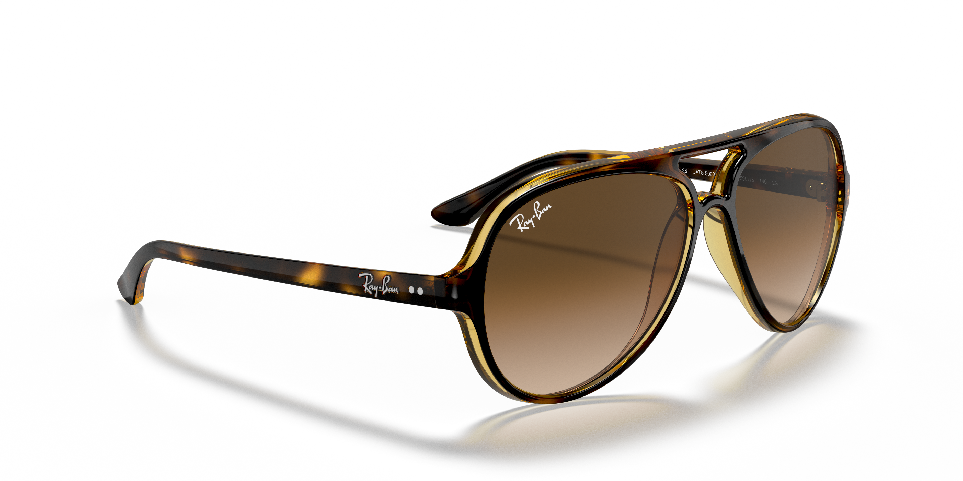 MEN'S SUNGLASSES RAY-BAN RB 4125 CATS 5000 710/A6 HAVANA 