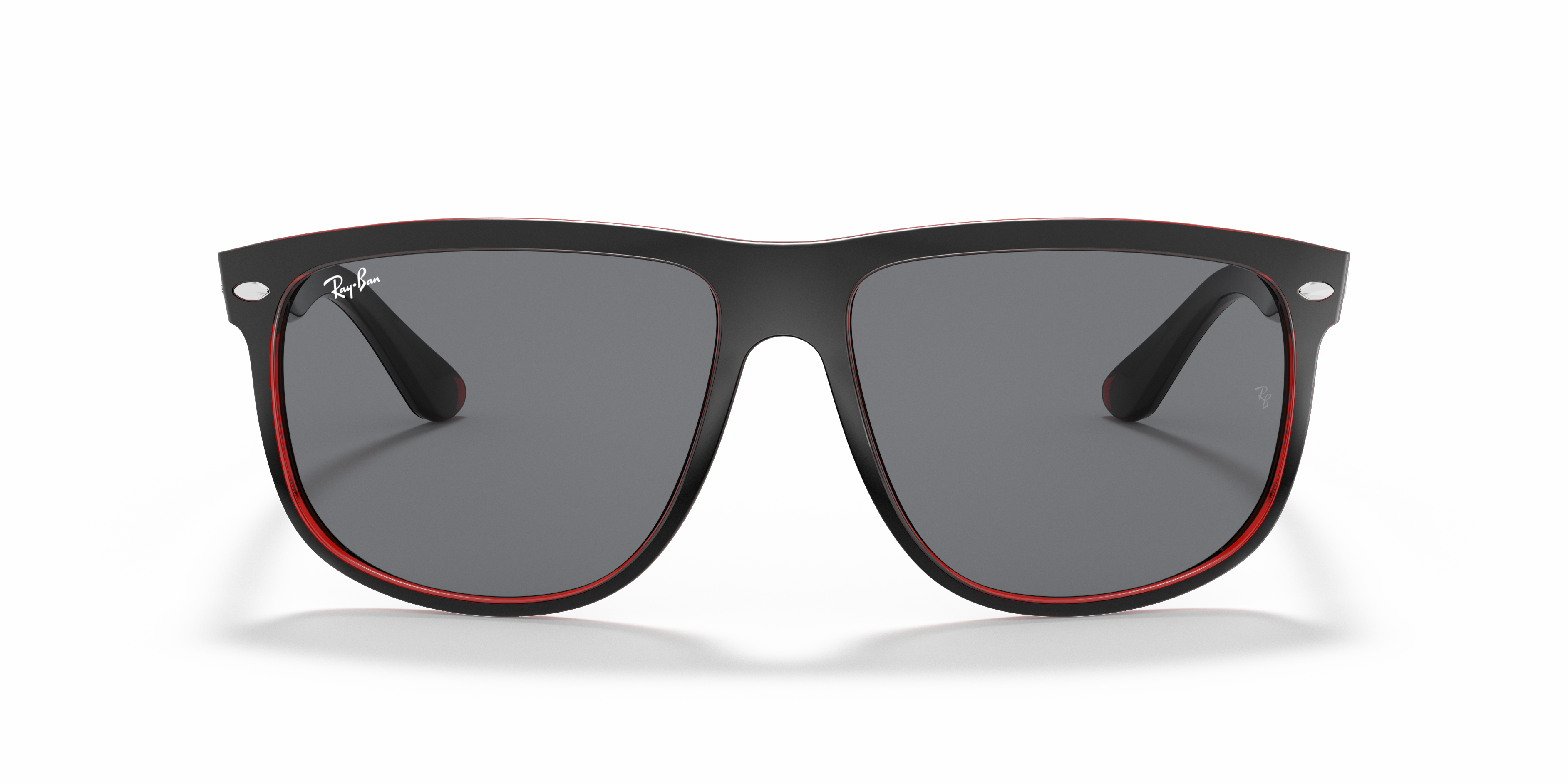 MEN'S SUNGLASSES RAY-BAN RB 4147 RB4147 617187 TOP MAT BLACK ON RED TRASP SIZE 56 