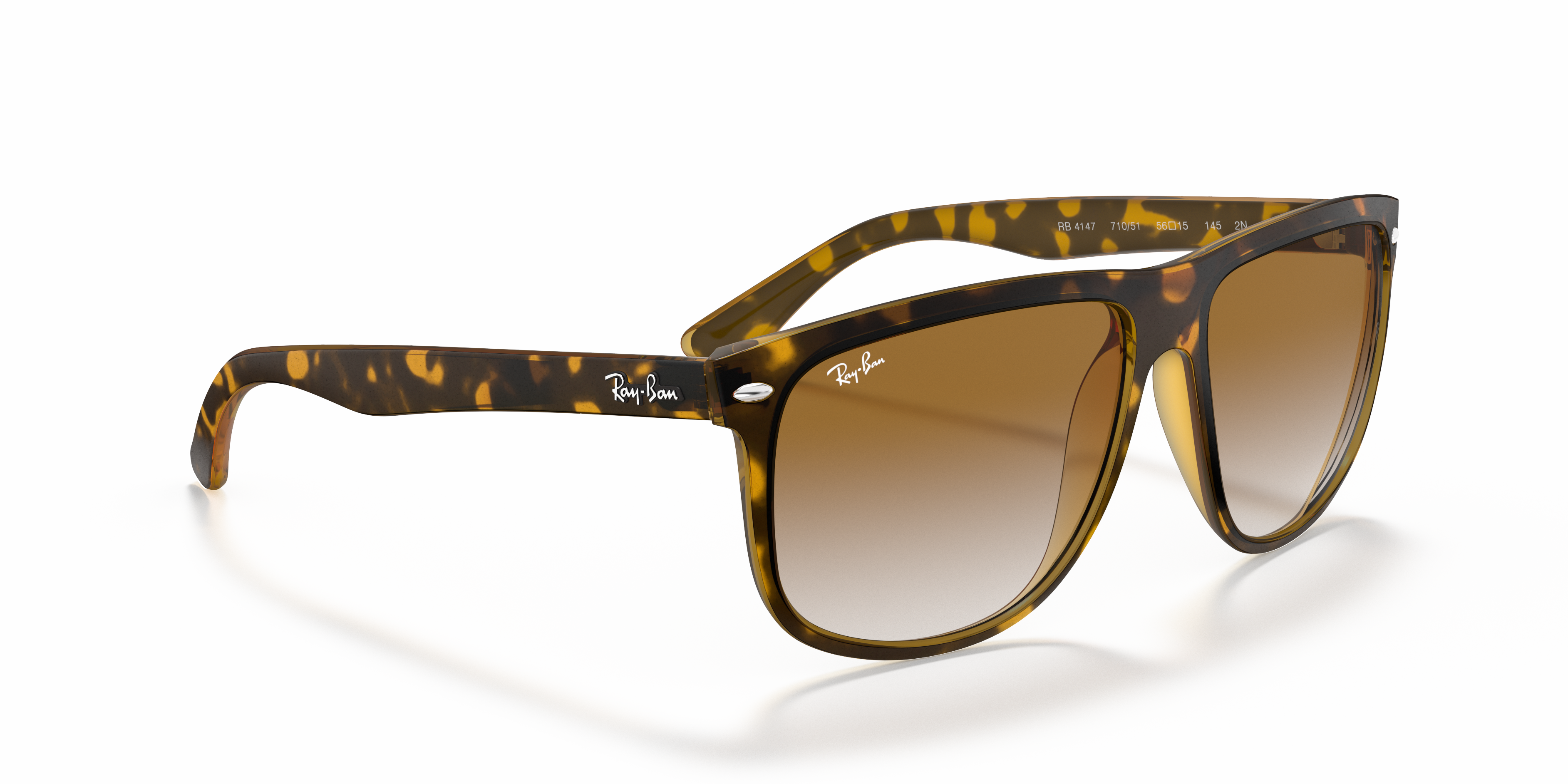 MEN'S SUNGLASSES RAY-BAN RB 4147 RB4147 617187 TOP MAT BLACK ON RED TRASP SIZE 56 
