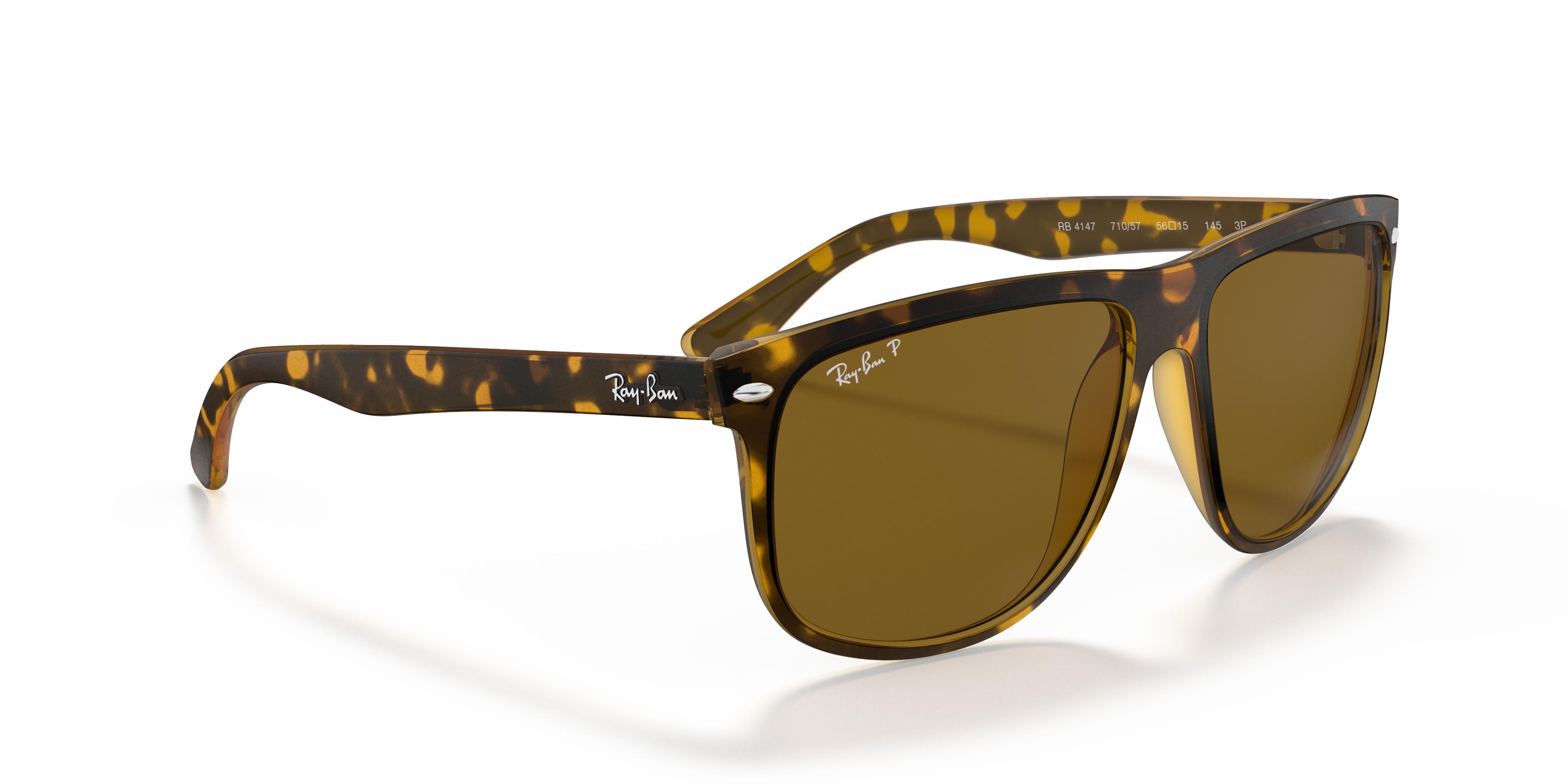 MEN'S SUNGLASSES RAY-BAN RB 4147 RB4147 617187 TOP MAT BLACK ON RED TRASP SIZE 56 