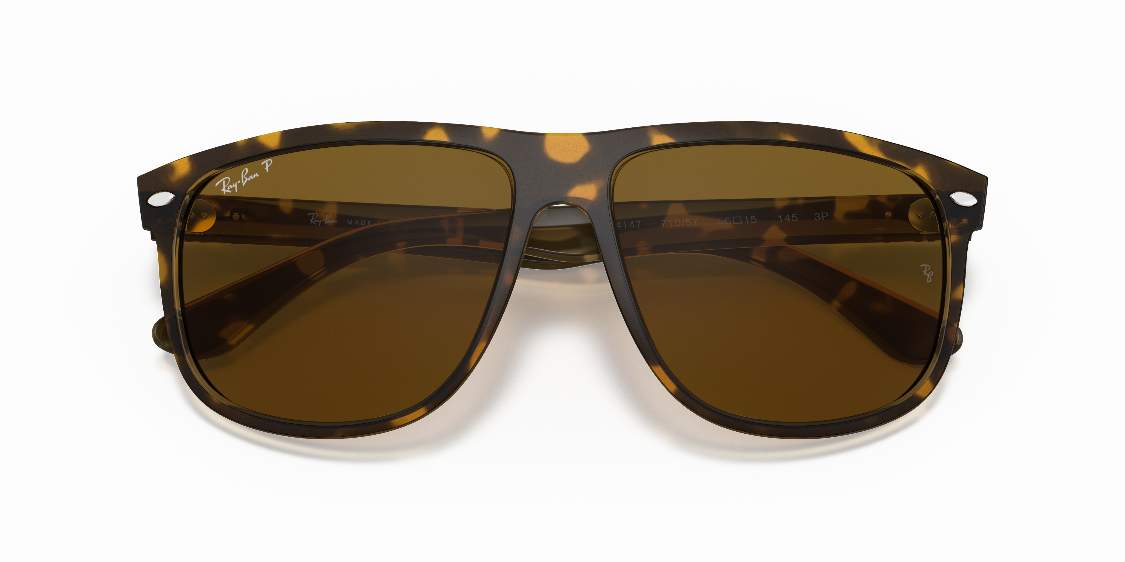 MEN'S SUNGLASSES RAY-BAN RB 4147 RB4147 617187 TOP MAT BLACK ON RED TRASP SIZE 56 