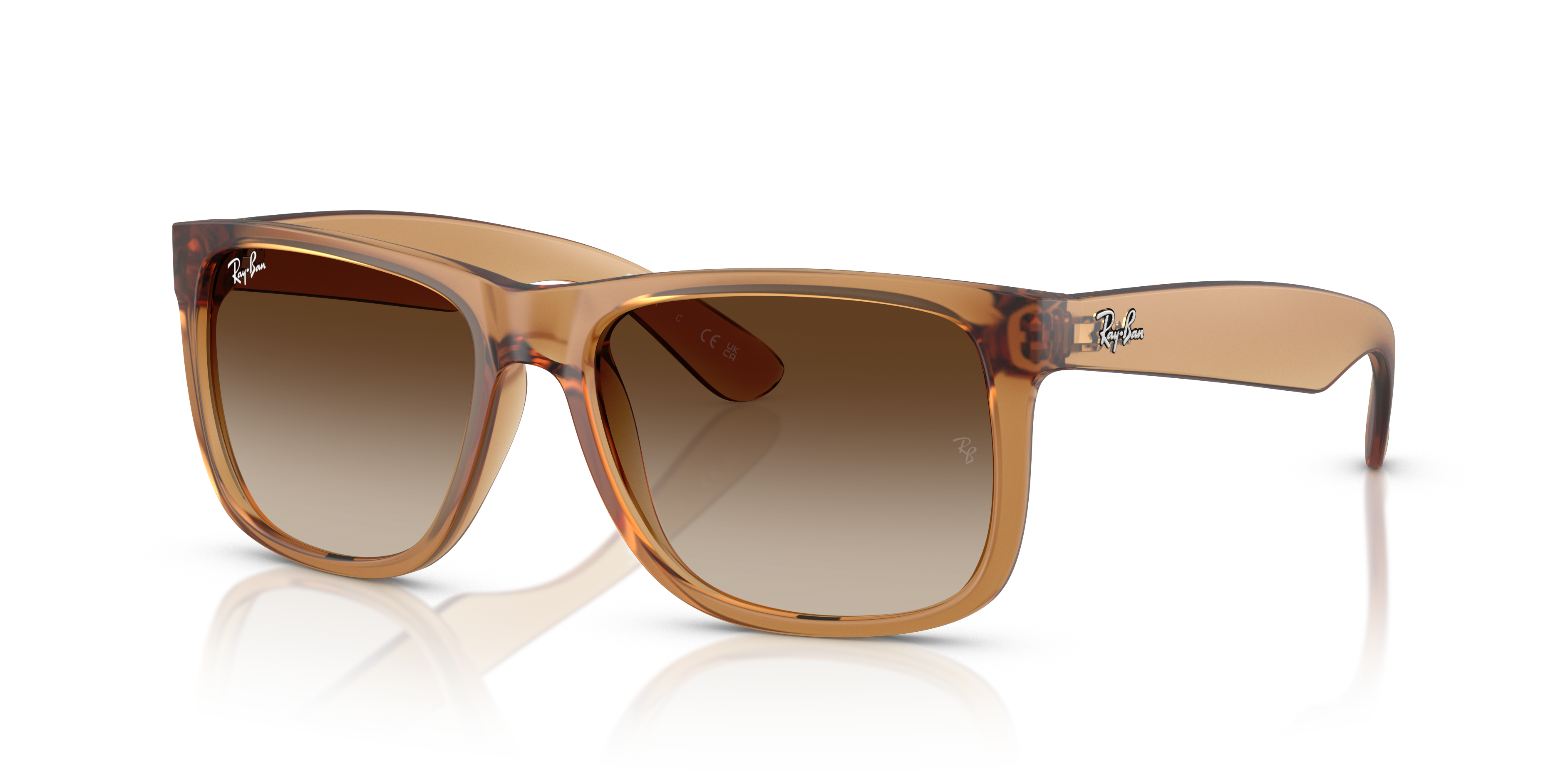Occhiali da Sole Ray-Ban Justin Uomo Originali | Colore Opal Grey