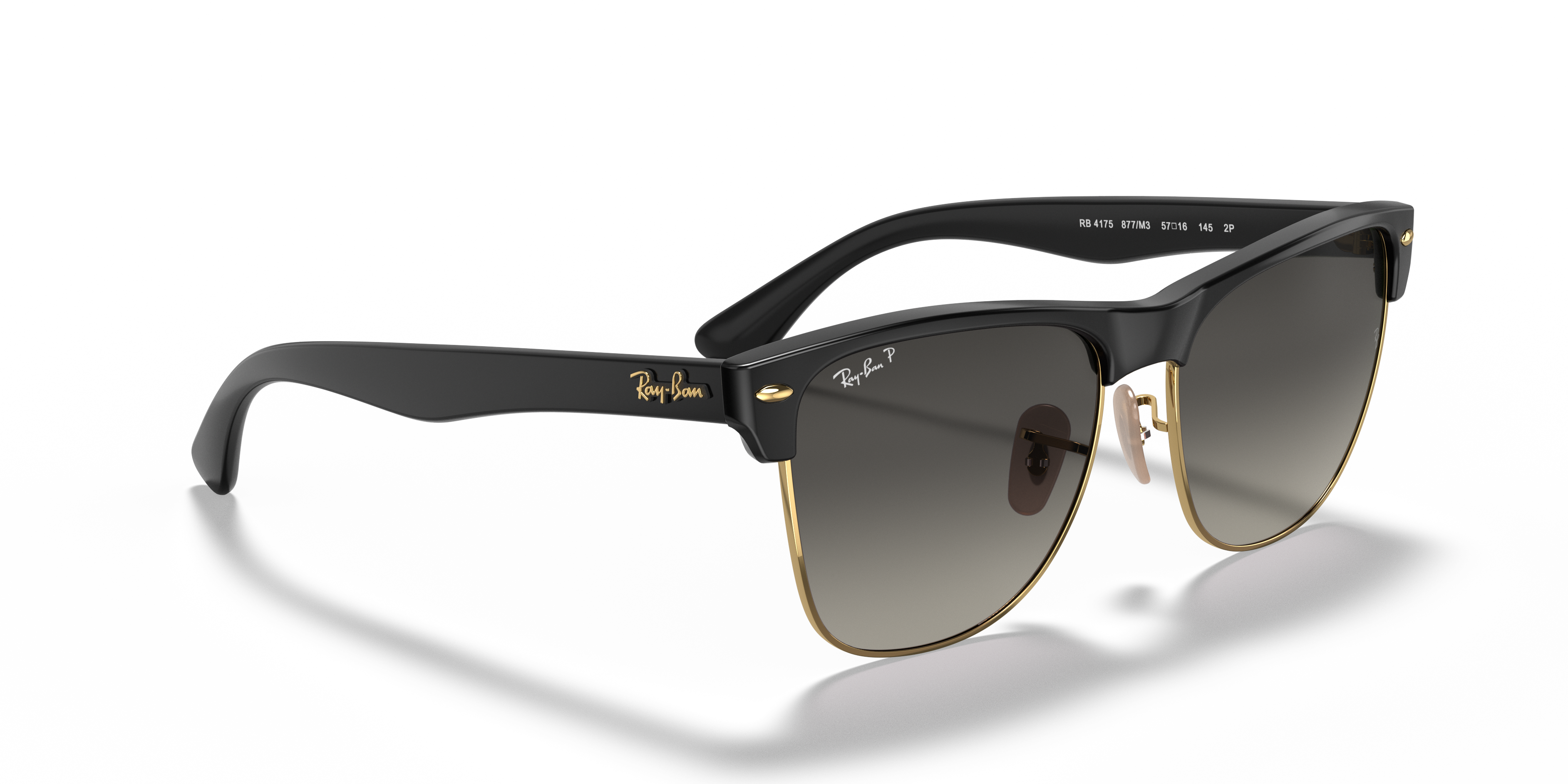 Occhiali da sole Ray-Ban Clubmaster Oversized Uomo Black On Gold