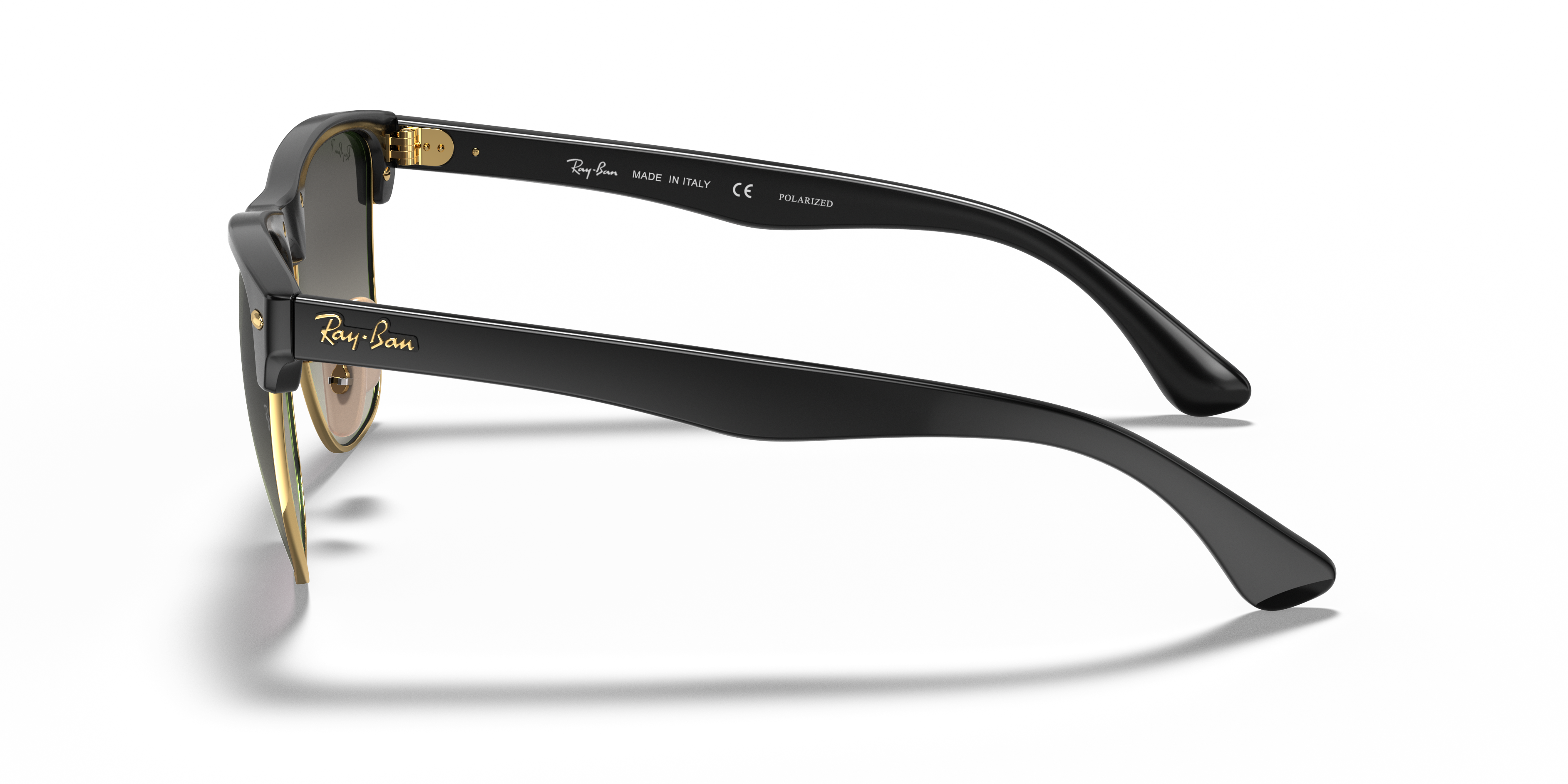 Occhiali da sole Ray-Ban Clubmaster Oversized Uomo Black On Gold