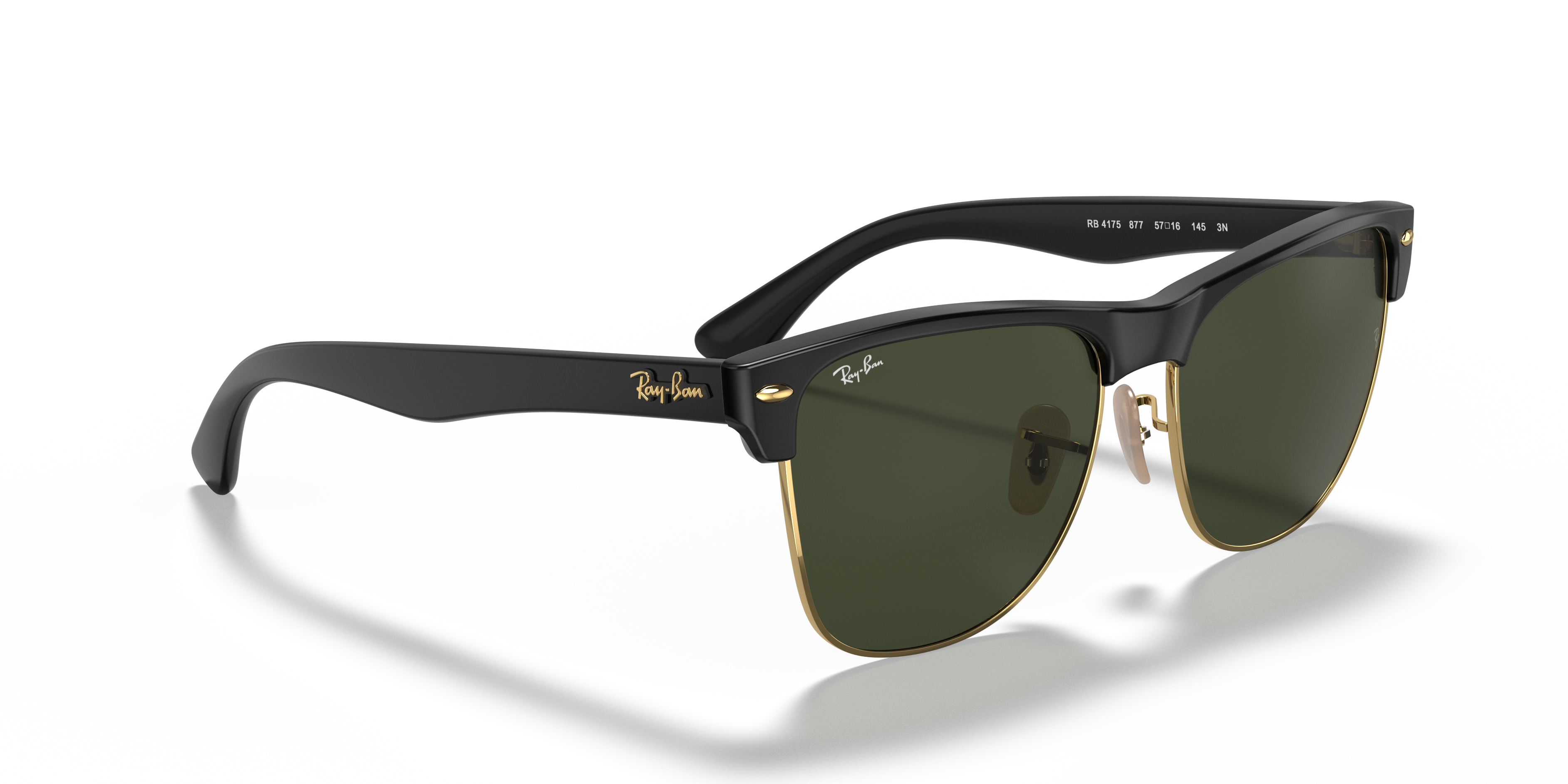 Occhiali da sole Ray-Ban Clubmaster Oversized Uomo Black On Gold