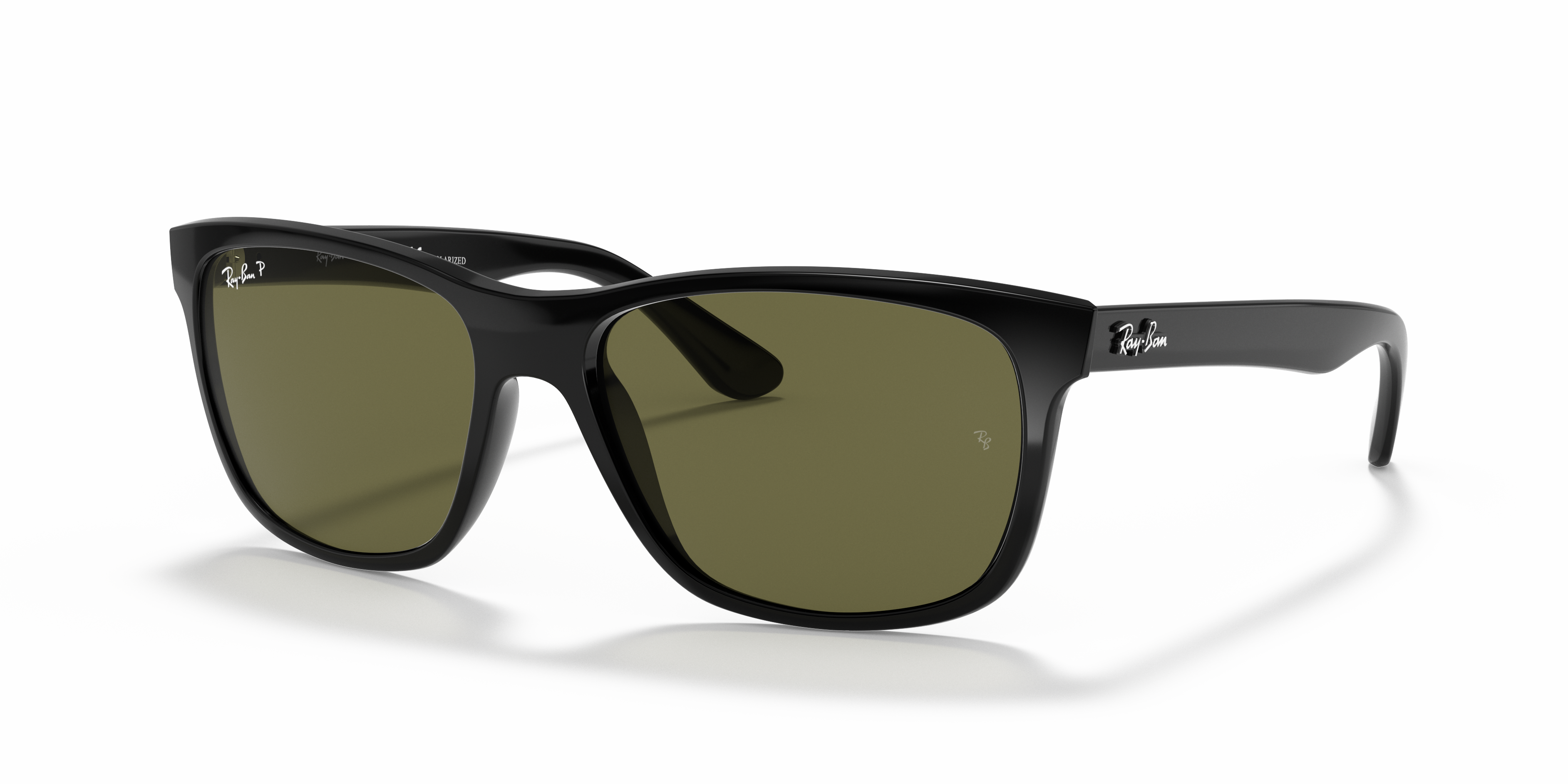 MEN'S SUNGLASSES RAY-BAN RB 4181 RB4181 601 GLOSS BLACK 