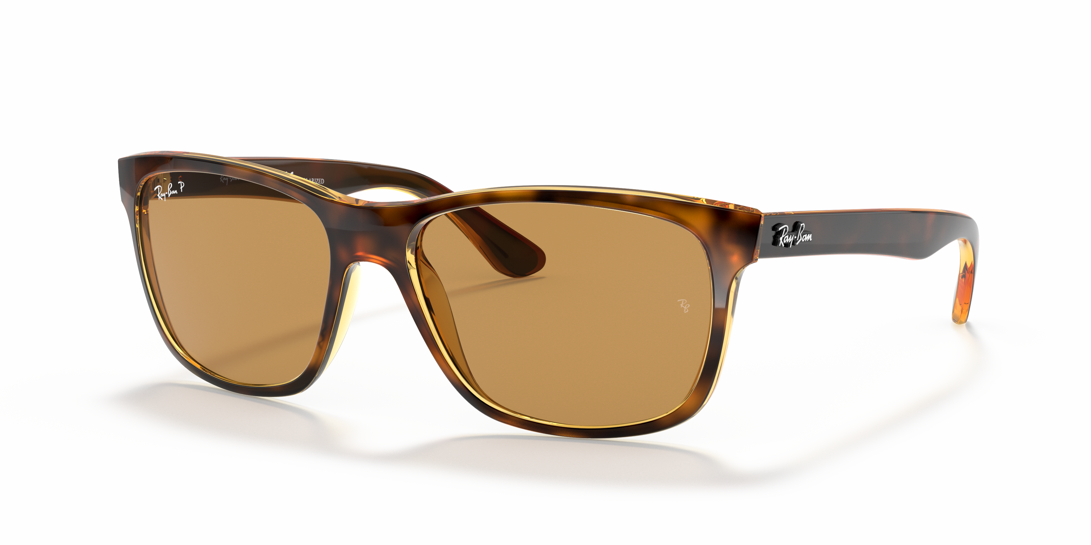 MEN'S SUNGLASSES RAY-BAN RB 4181 RB4181 601 GLOSS BLACK 