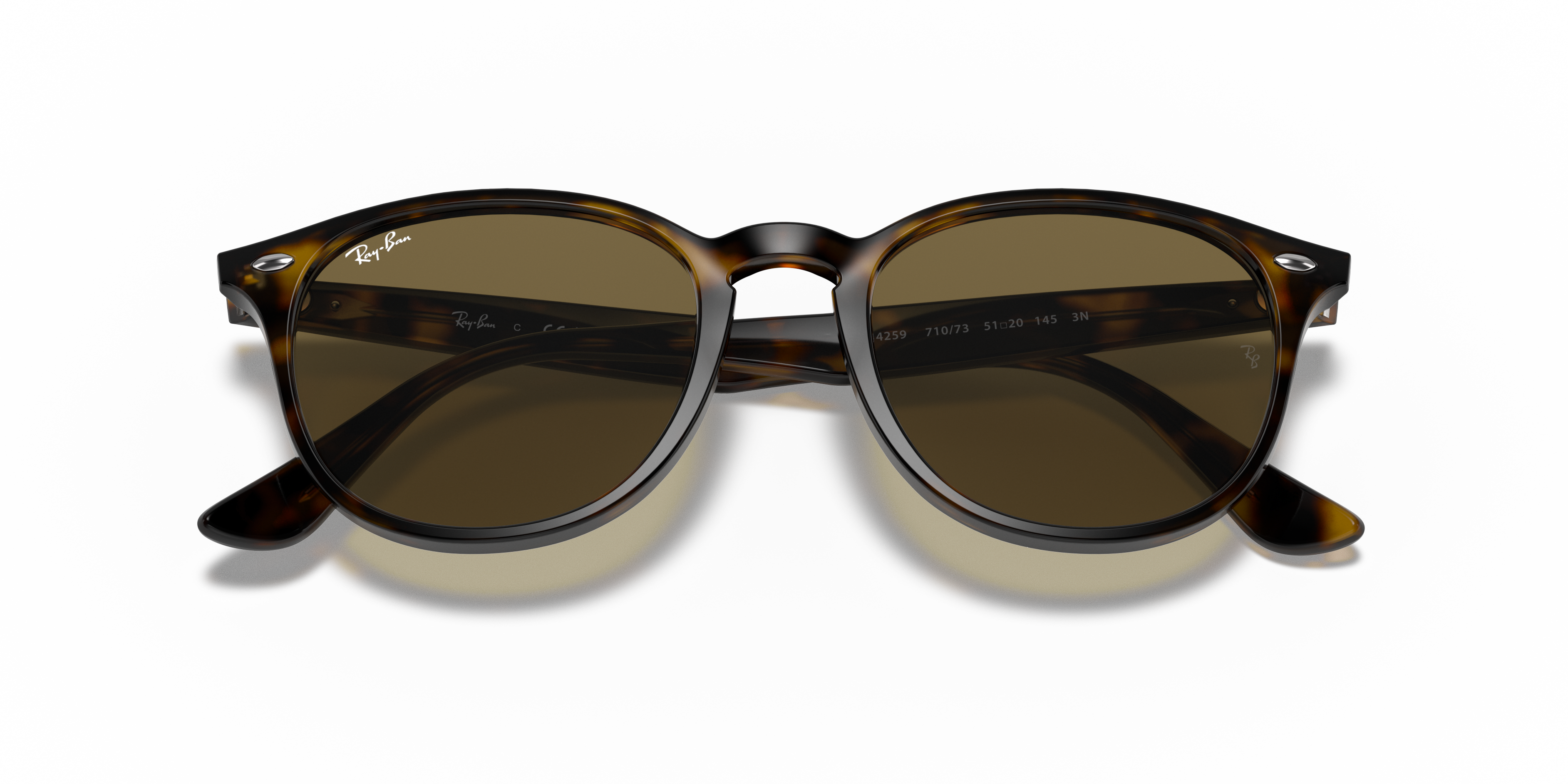 UNISEX SUNGLASSES RAY-BAN RB 4259F - 710/73 SHINING HAVANA 