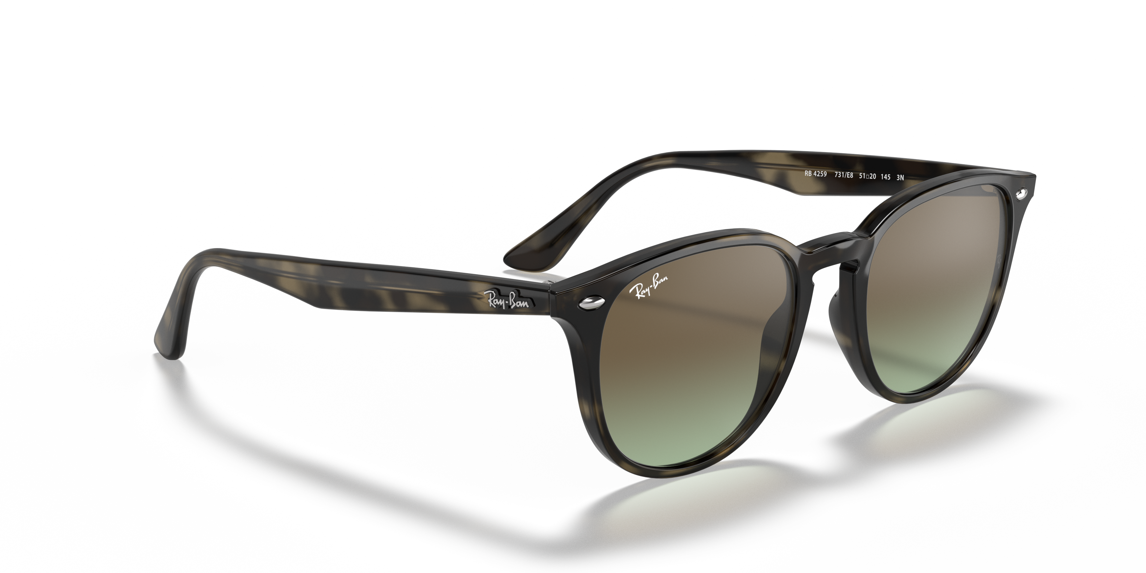 UNISEX SUNGLASSES RAY-BAN RB 4259F - 710/73 SHINING HAVANA 