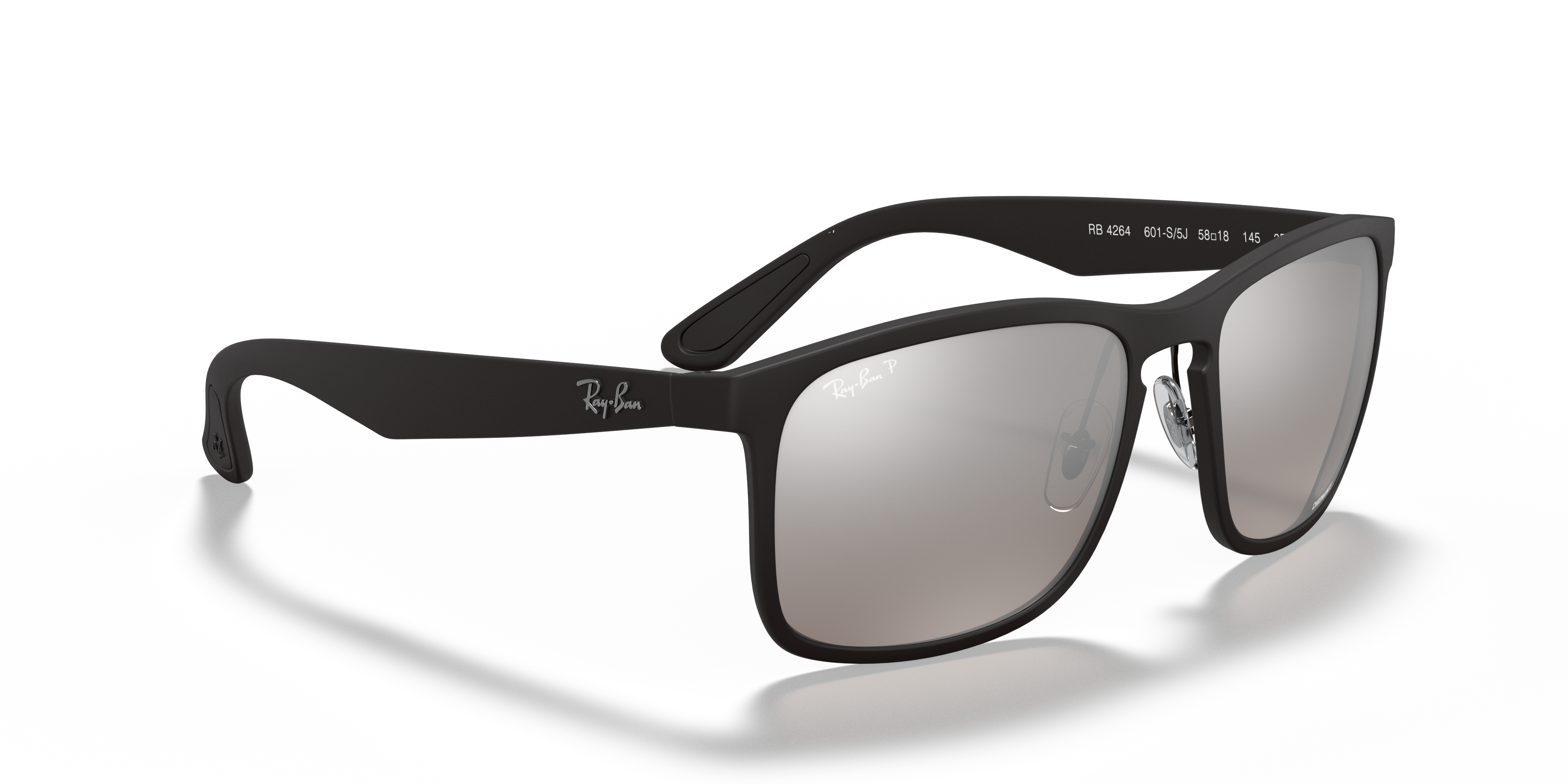MEN'S SUNGLASSES RAY-BAN RB 4264 - 601SA1 MATT BLACK 
