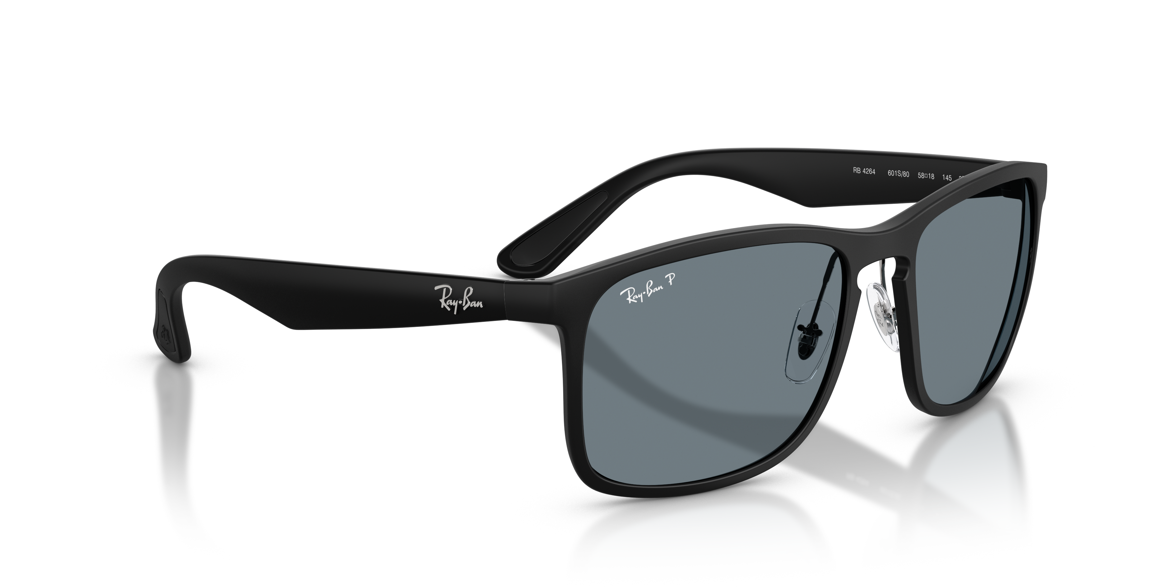 MEN'S SUNGLASSES RAY-BAN RB 4264 - 601SA1 MATT BLACK 