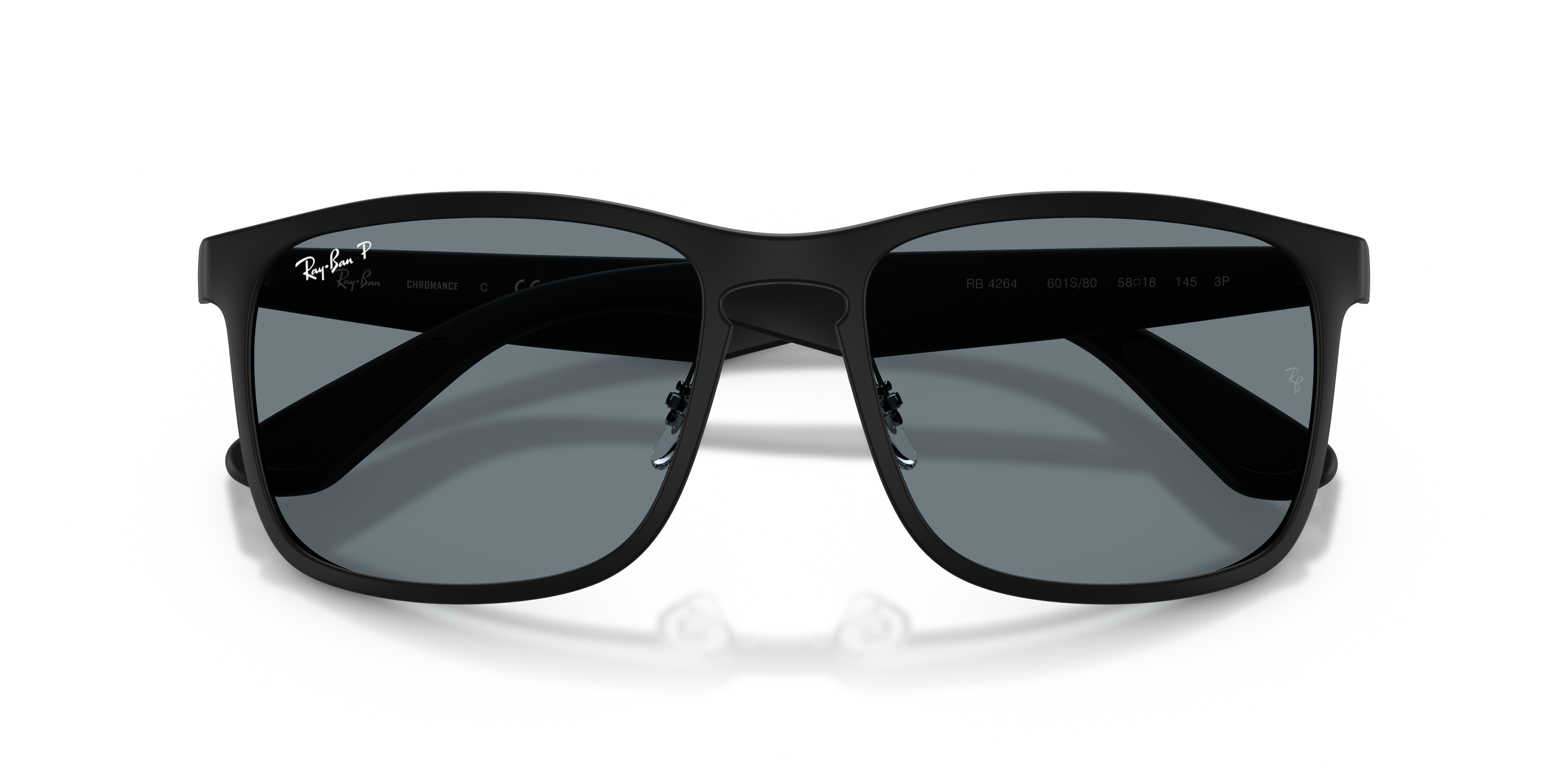 MEN'S SUNGLASSES RAY-BAN RB 4264 - 601SA1 MATT BLACK 