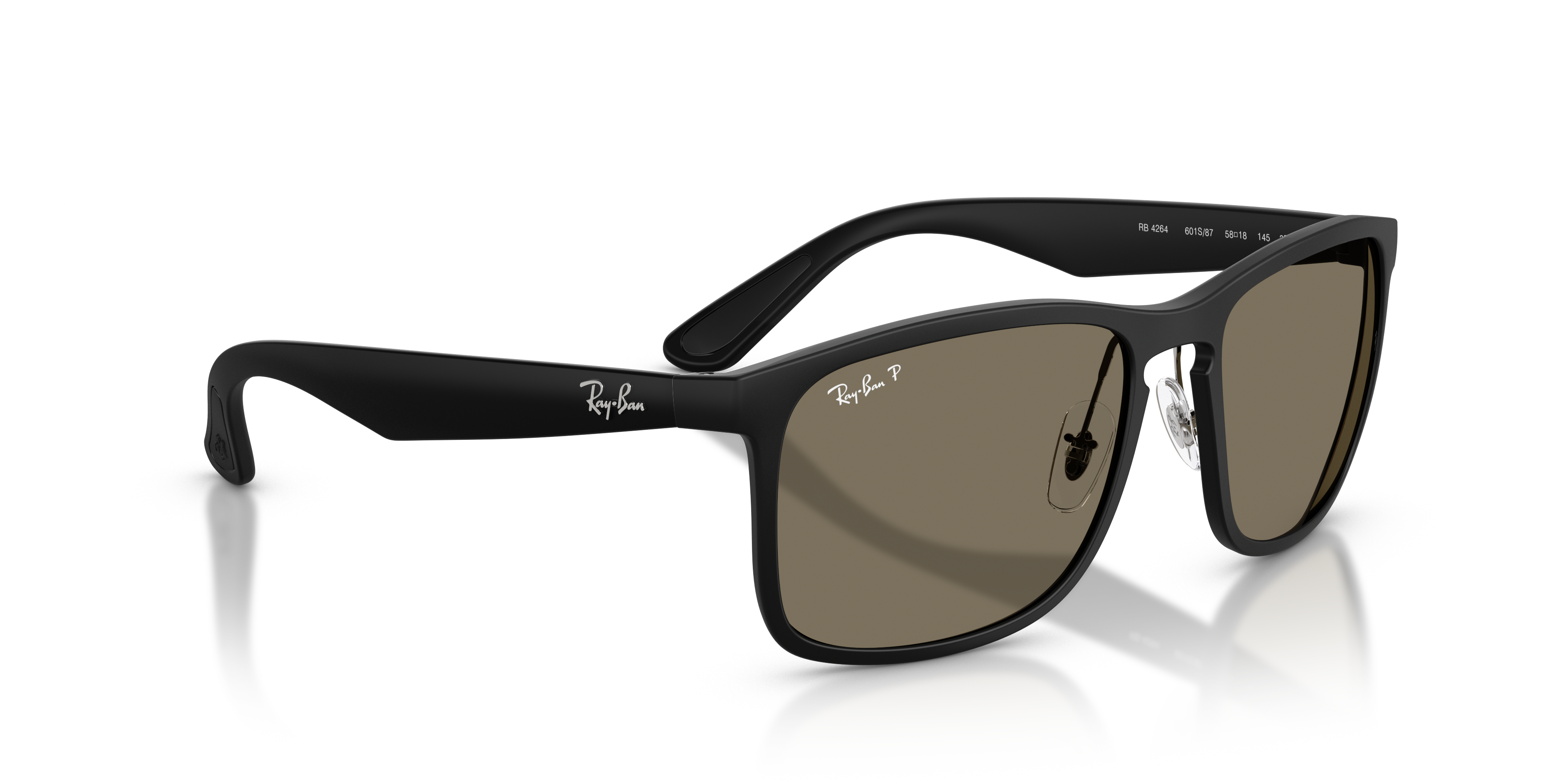 MEN'S SUNGLASSES RAY-BAN RB 4264 - 601SA1 MATT BLACK 