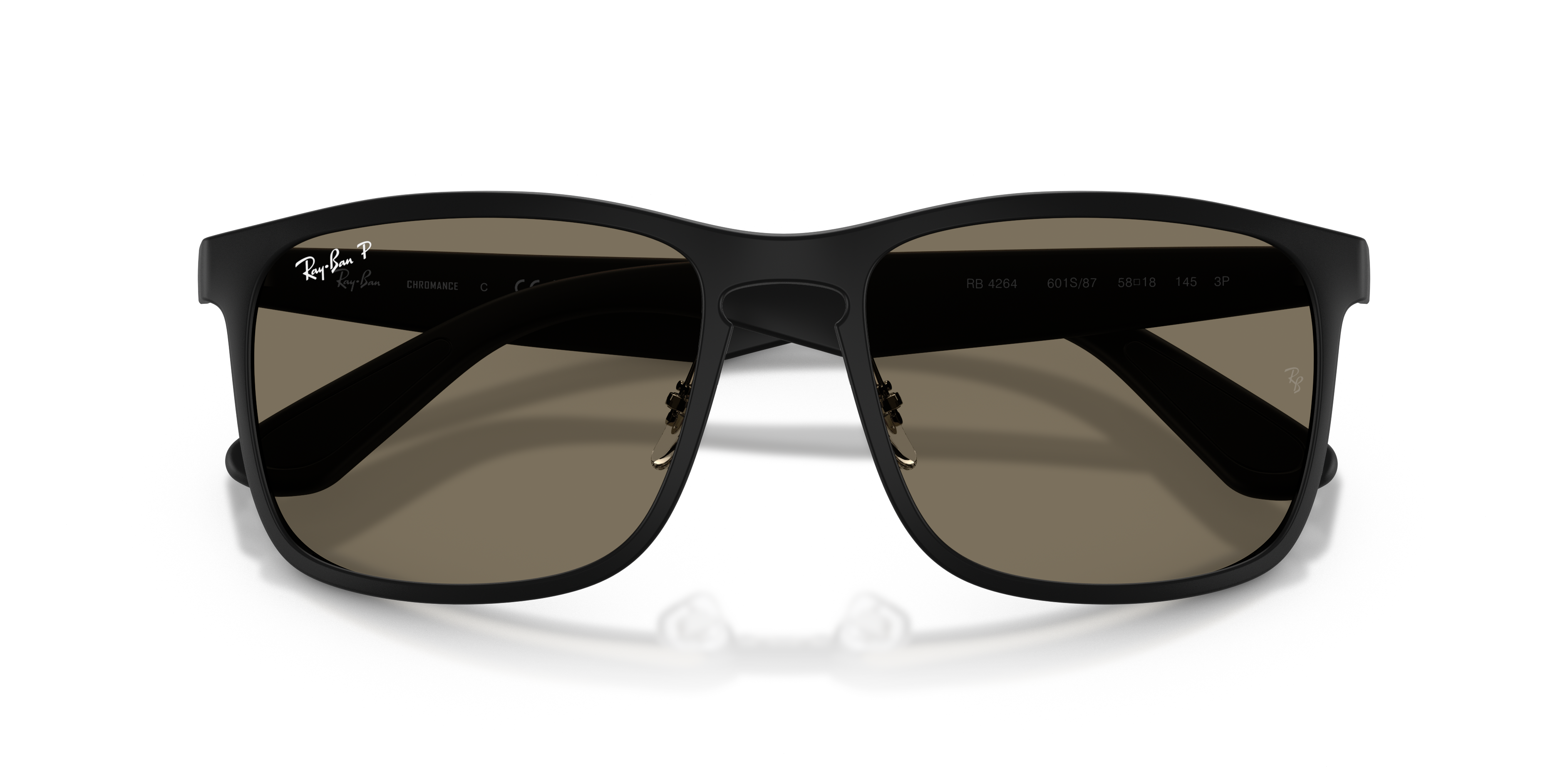 MEN'S SUNGLASSES RAY-BAN RB 4264 - 601SA1 MATT BLACK 