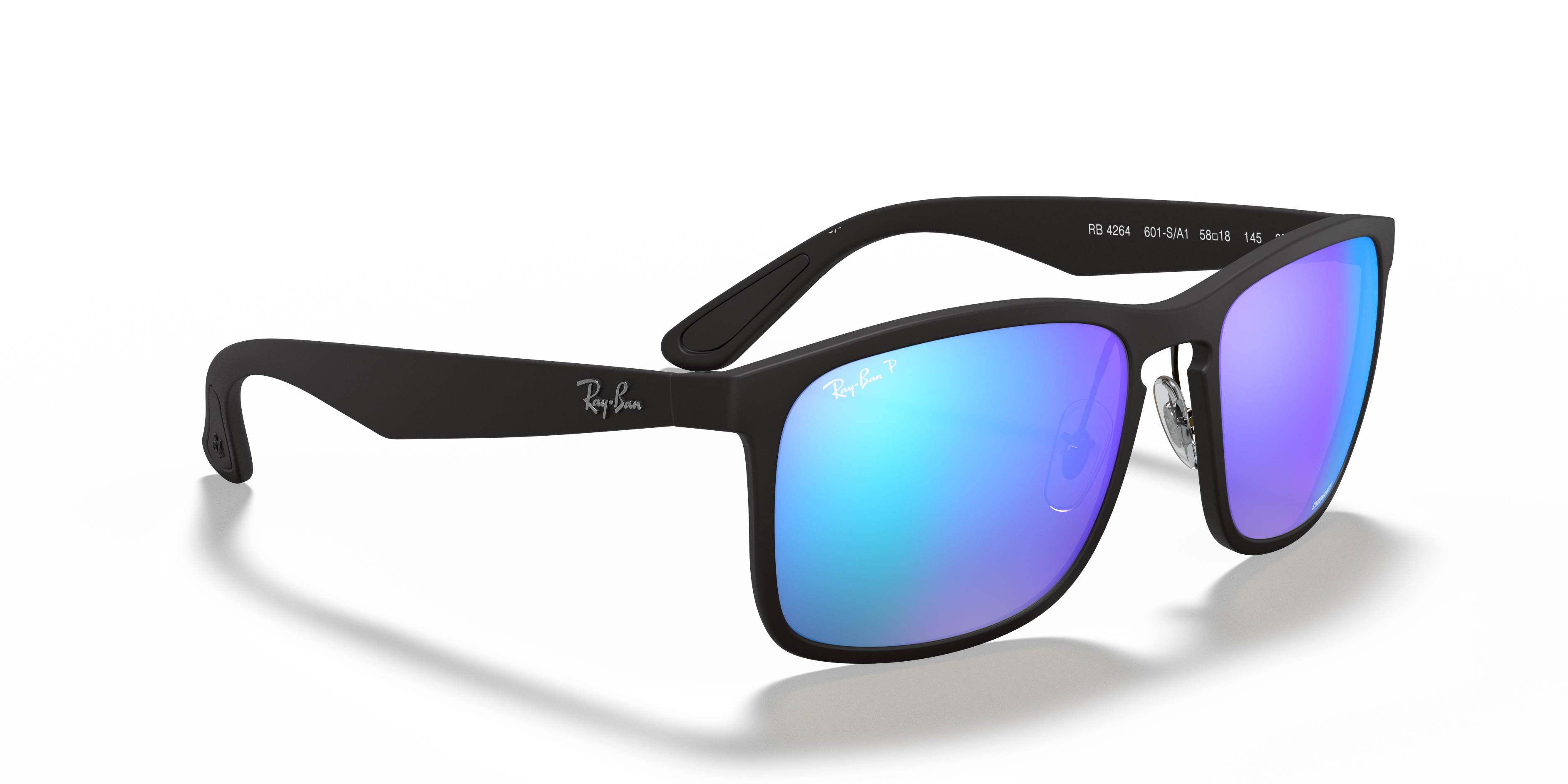 MEN'S SUNGLASSES RAY-BAN RB 4264 - 601SA1 MATT BLACK 