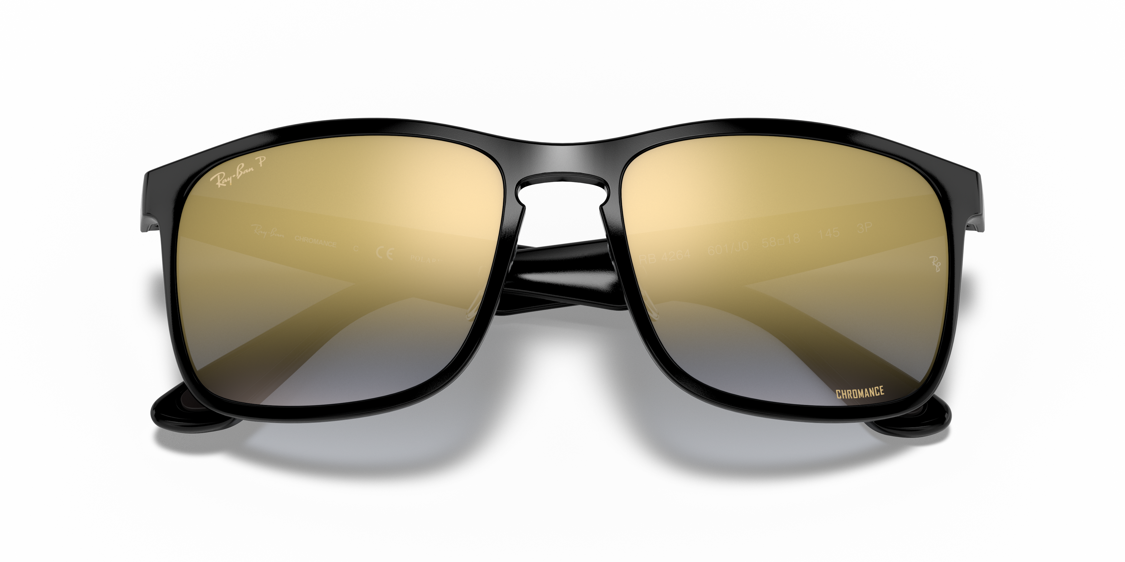 MEN'S SUNGLASSES RAY-BAN RB 4264 - 601SA1 MATT BLACK 