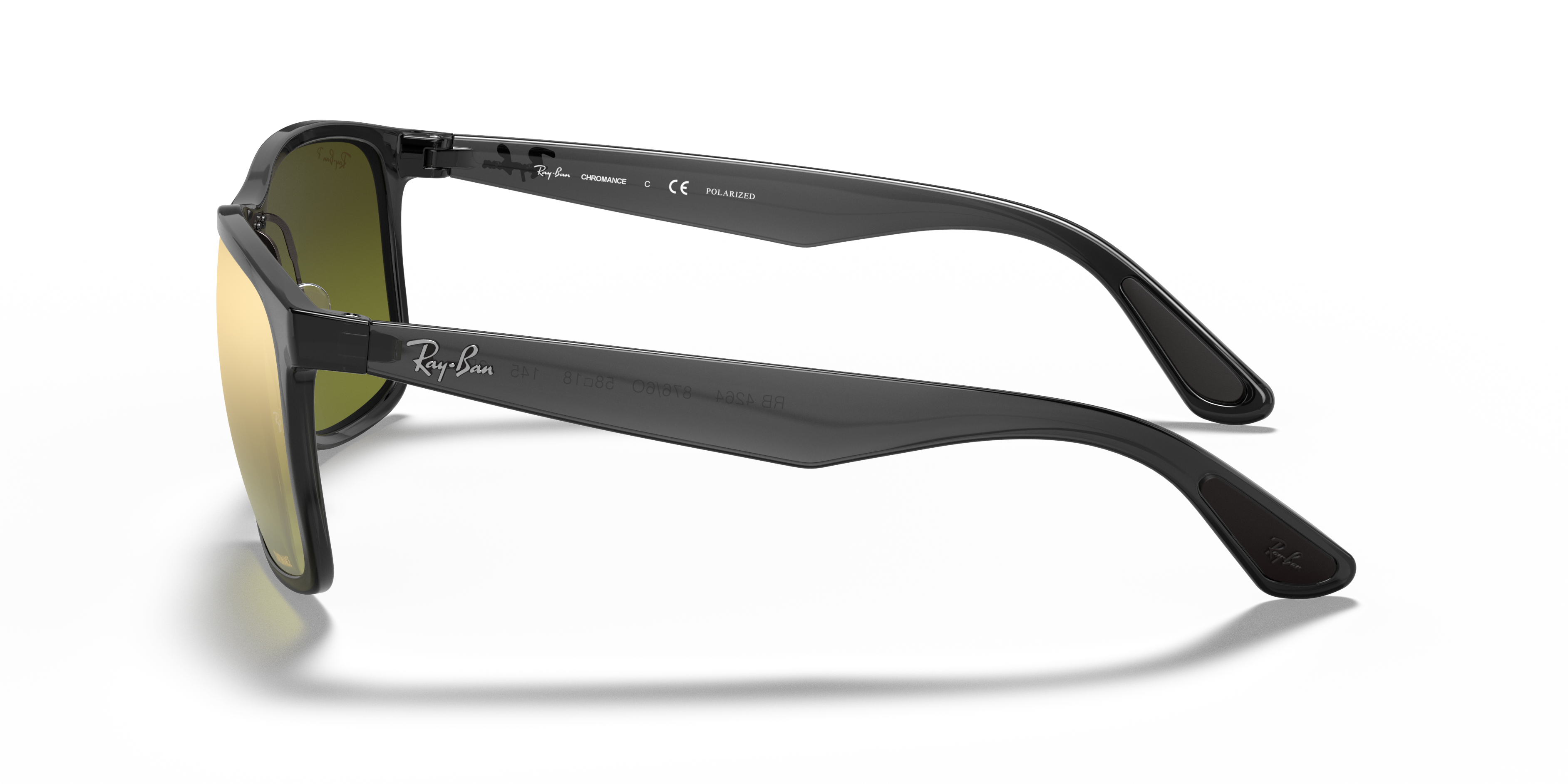 MEN'S SUNGLASSES RAY-BAN RB 4264 - 601SA1 MATT BLACK 