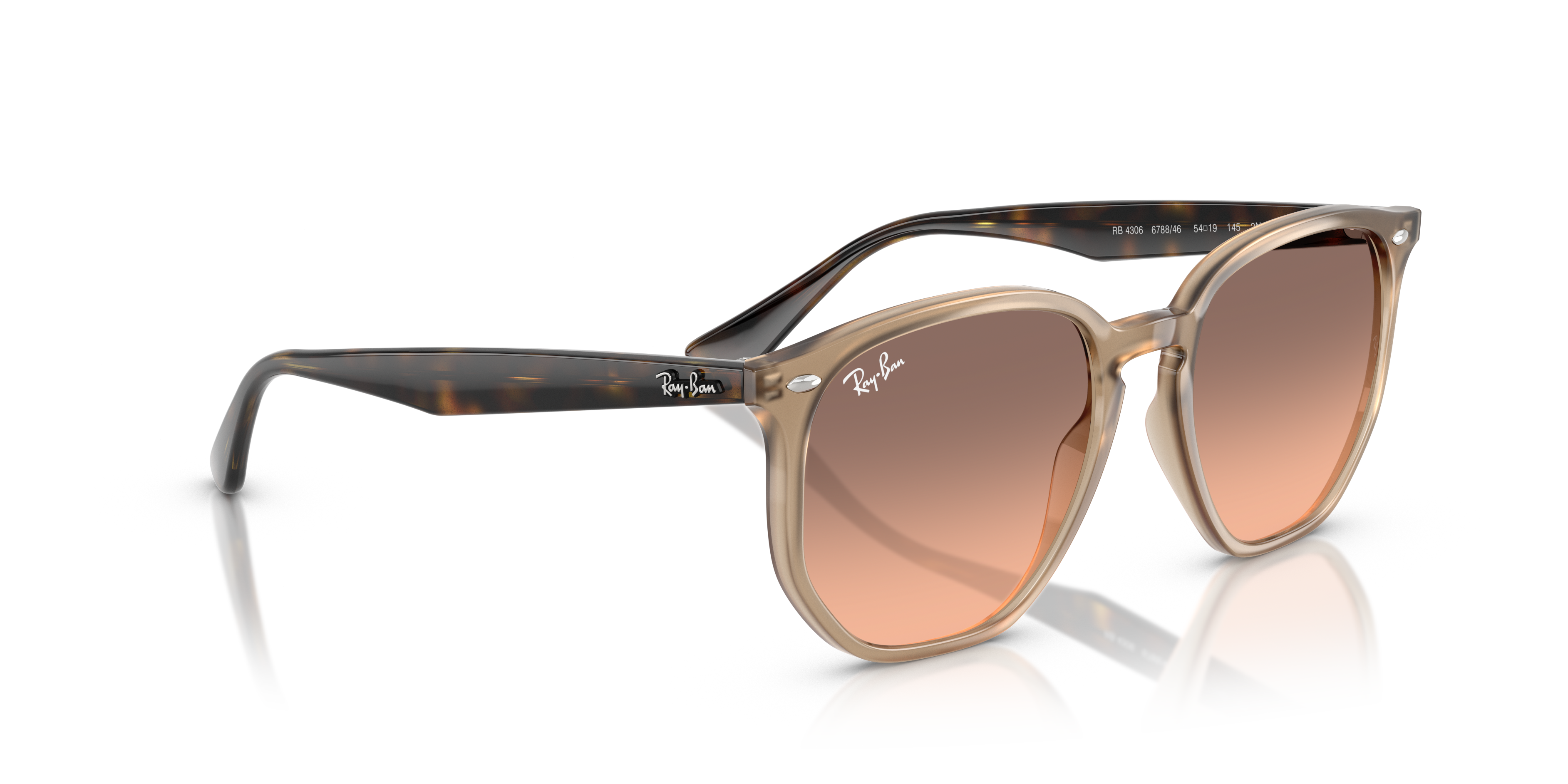 UNISEX SUNGLASSES RAY-BAN RB 4306 - 601/71 BLACK 