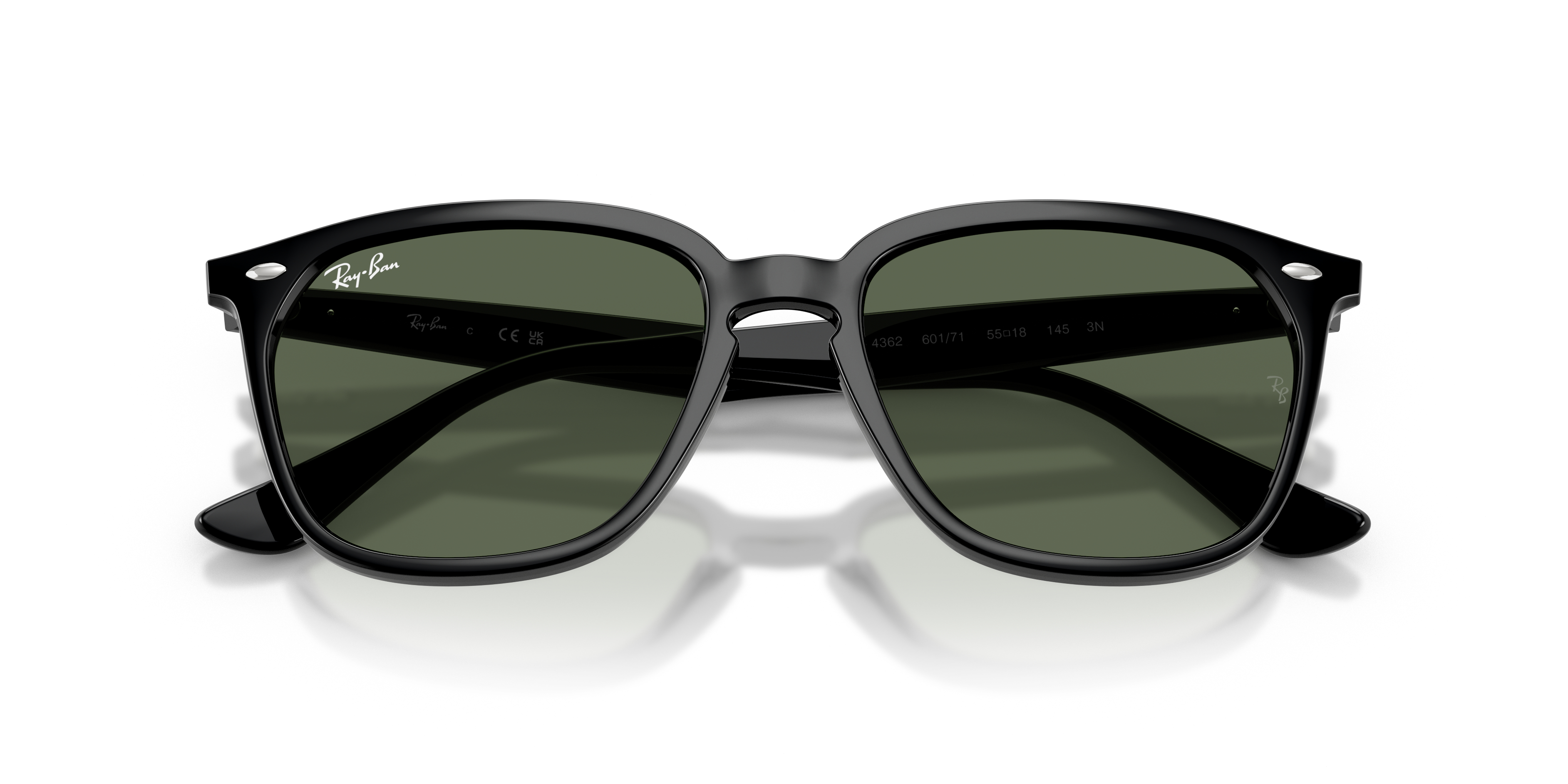 UNISEX SUNGLASSES Ray-Ban RB 4362 - 601/9A Black 