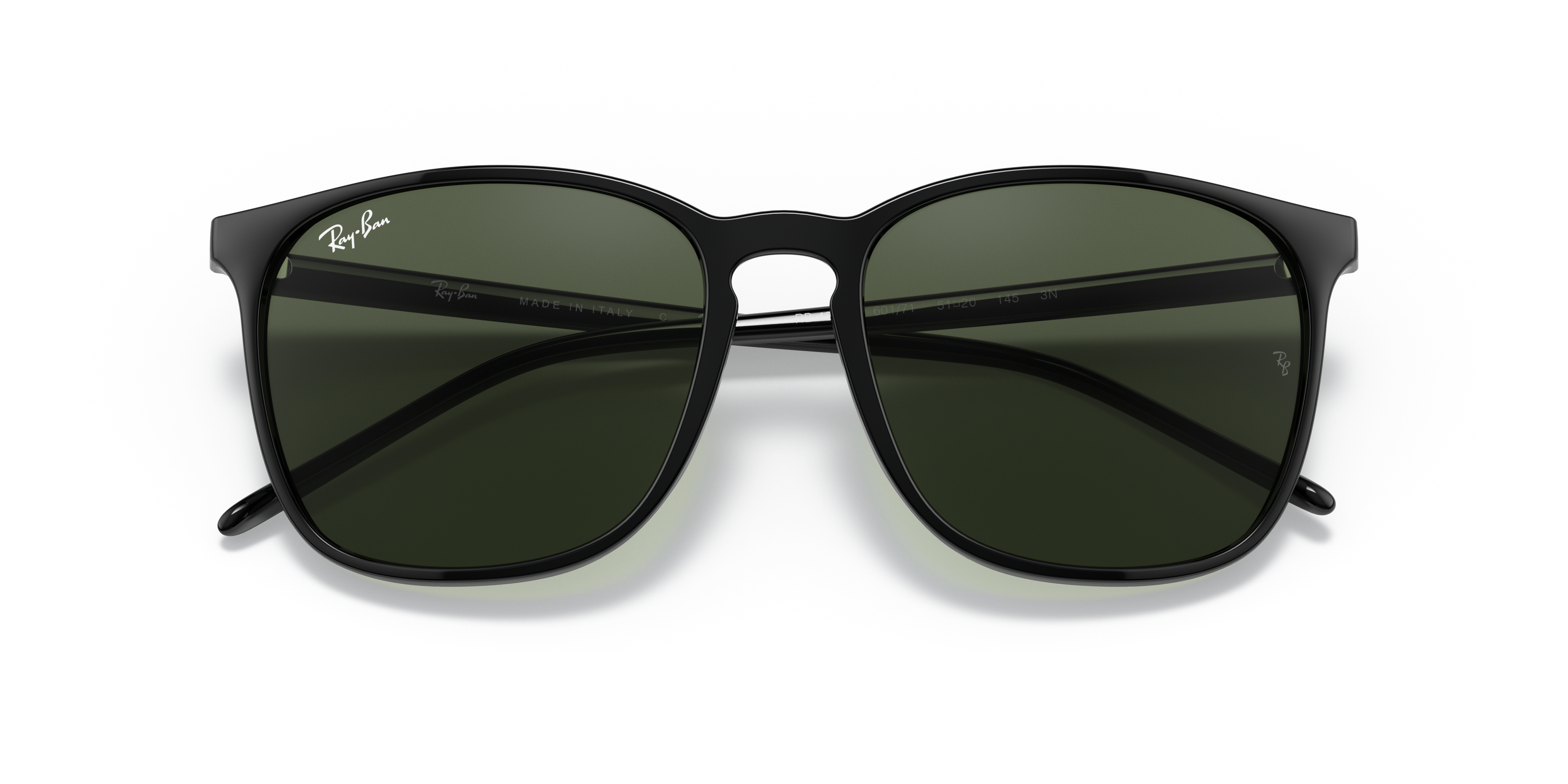 UNISEX SUNGLASSES RAY-BAN RB 4387F - 901/71 BLACK 