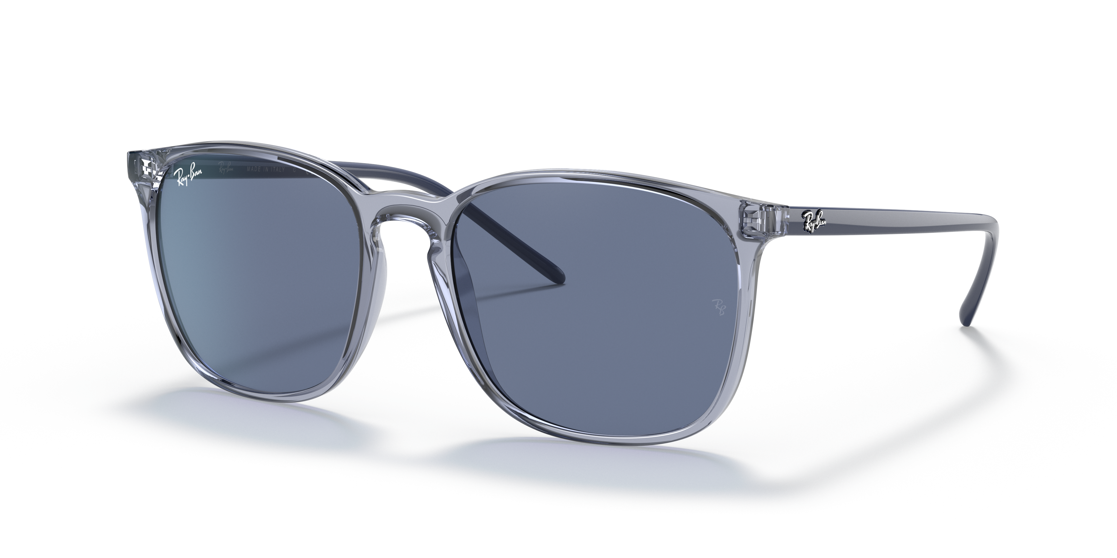 UNISEX SUNGLASSES RAY-BAN RB 4387F - 901/71 BLACK 