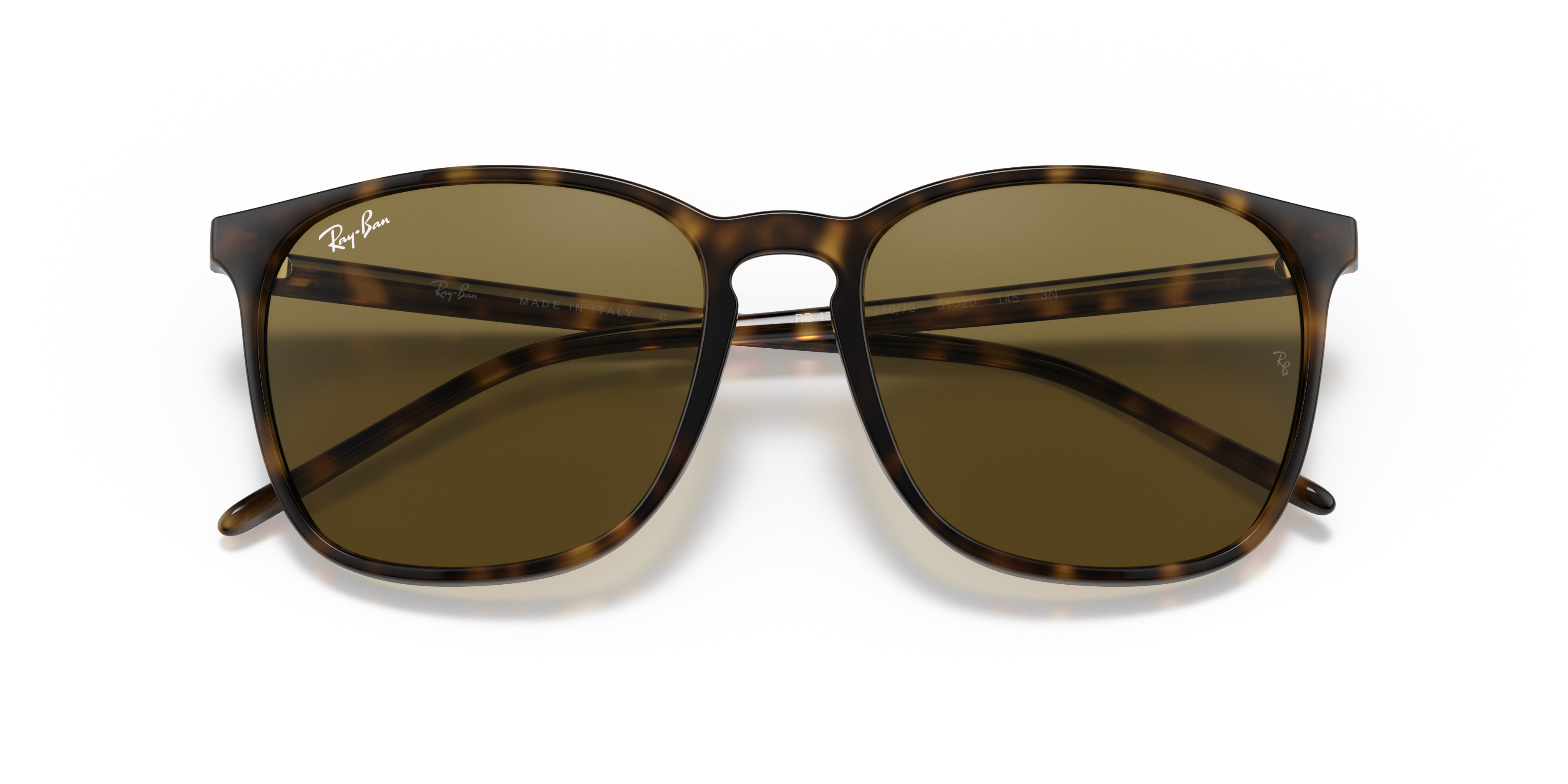 UNISEX SUNGLASSES RAY-BAN RB 4387F - 901/71 BLACK 