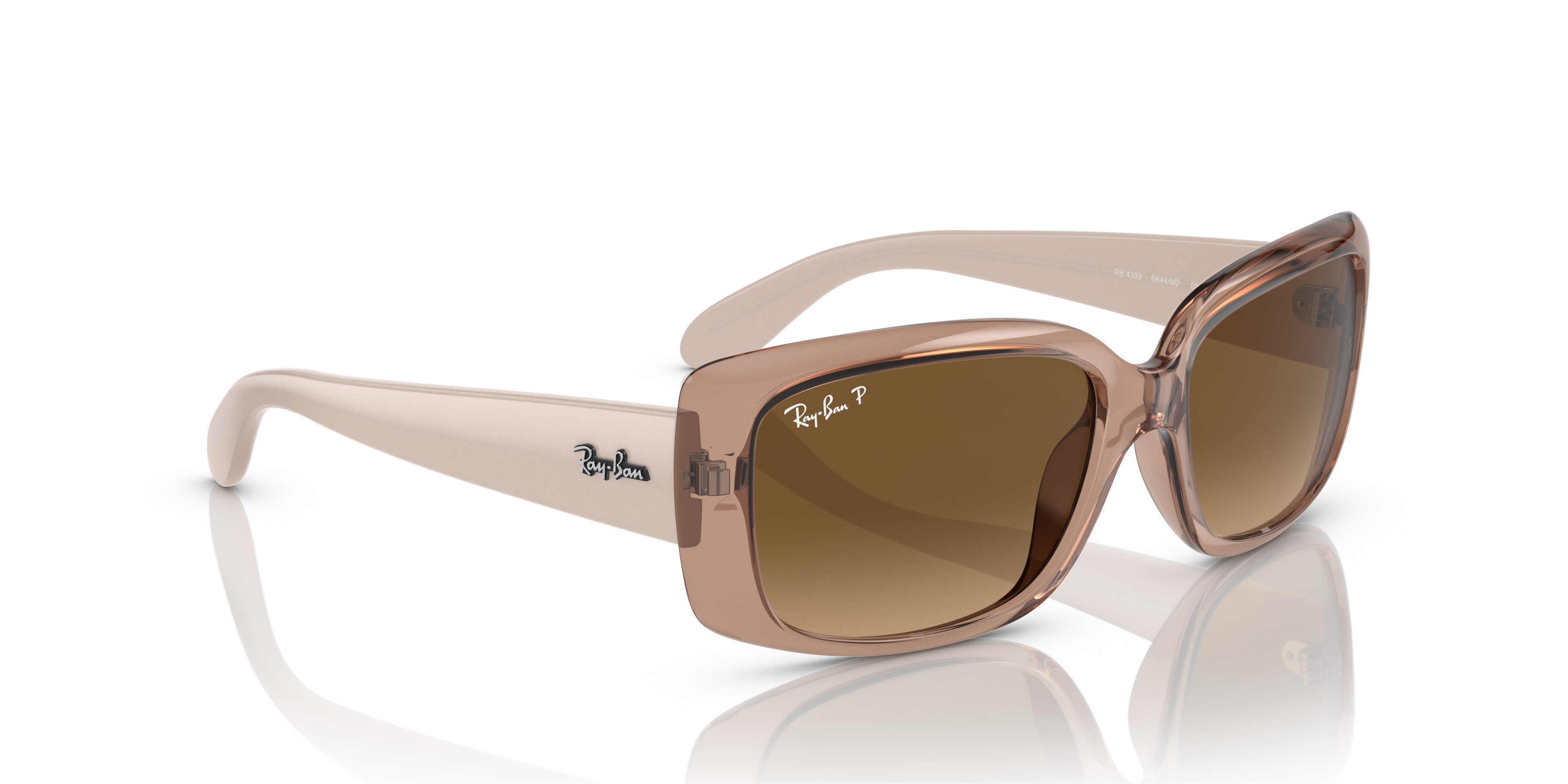 WOMEN'S SUNGLASSES RAY-BAN RB 4389 - 601/71 BLACK SIZE 55 