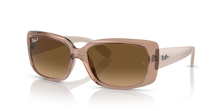 Occhiali da Sole Ray-Ban RB4389 Donna Marrone Trasparente Originali