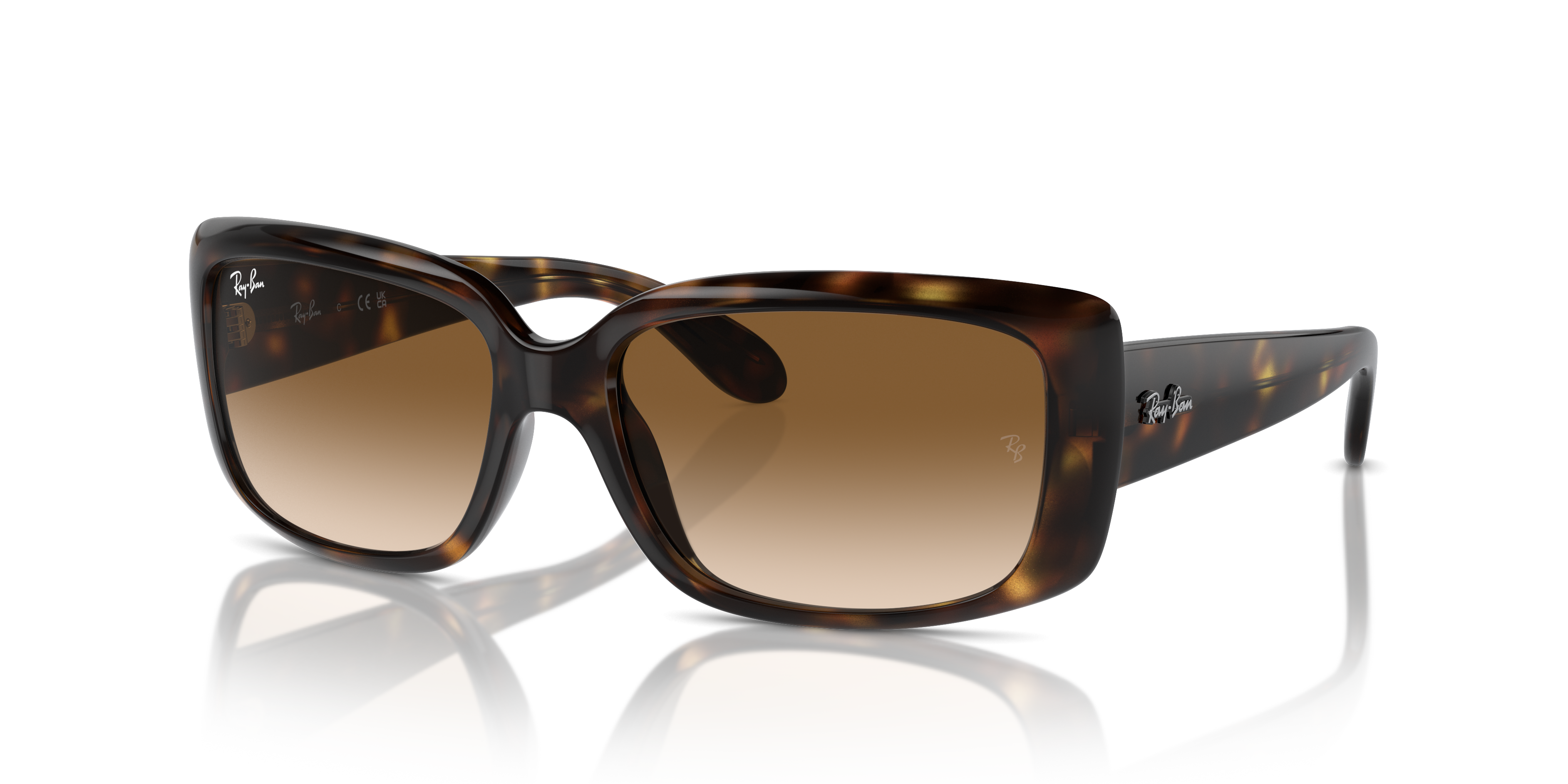 WOMEN'S SUNGLASSES RAY-BAN RB 4389 - 601/71 BLACK SIZE 55 