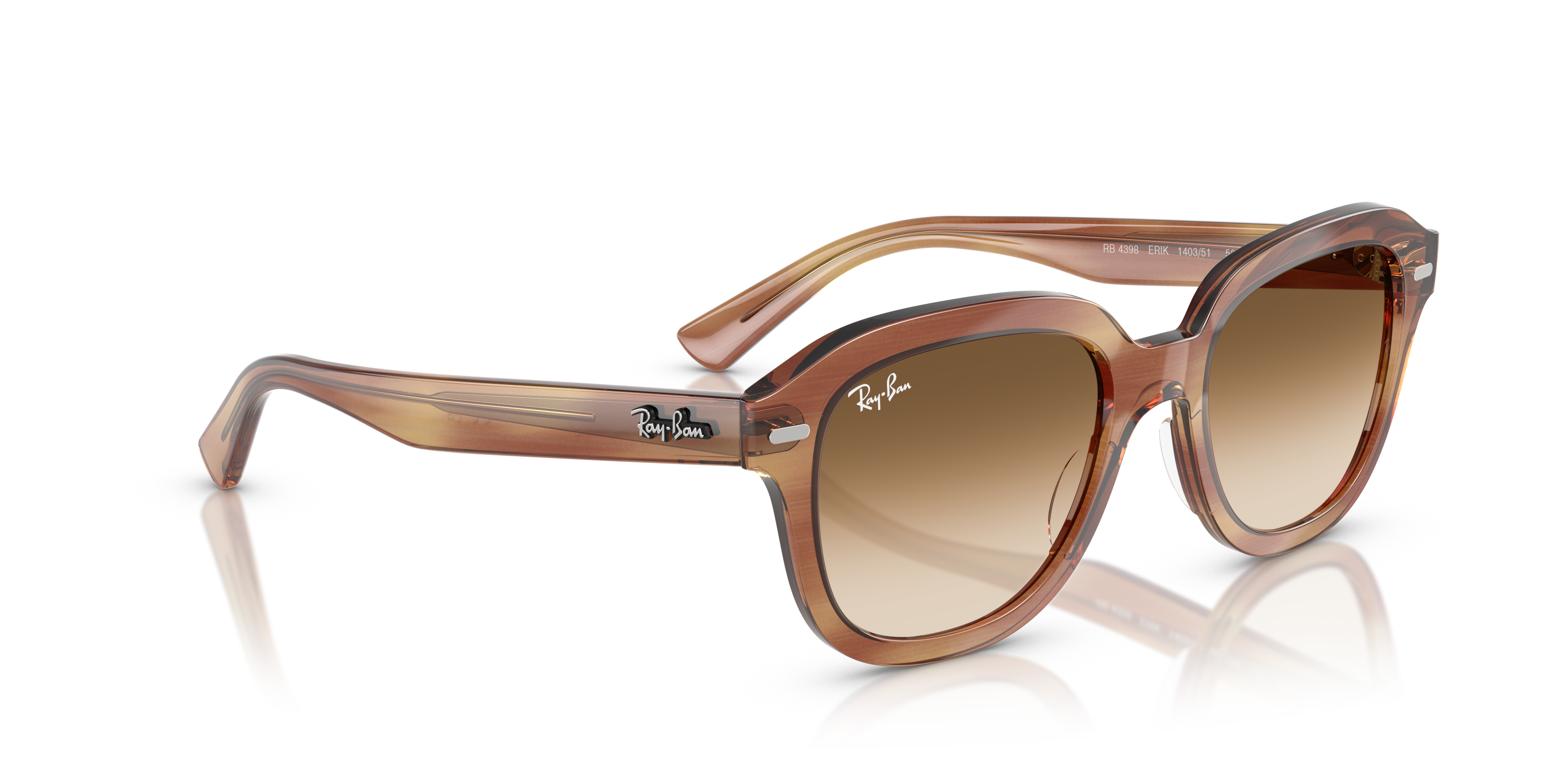 RAY-BAN RB 4398 ERIK 667571 DARK GRAY OPAL | UNISEX CALIBER 51 SUNGLASSES 