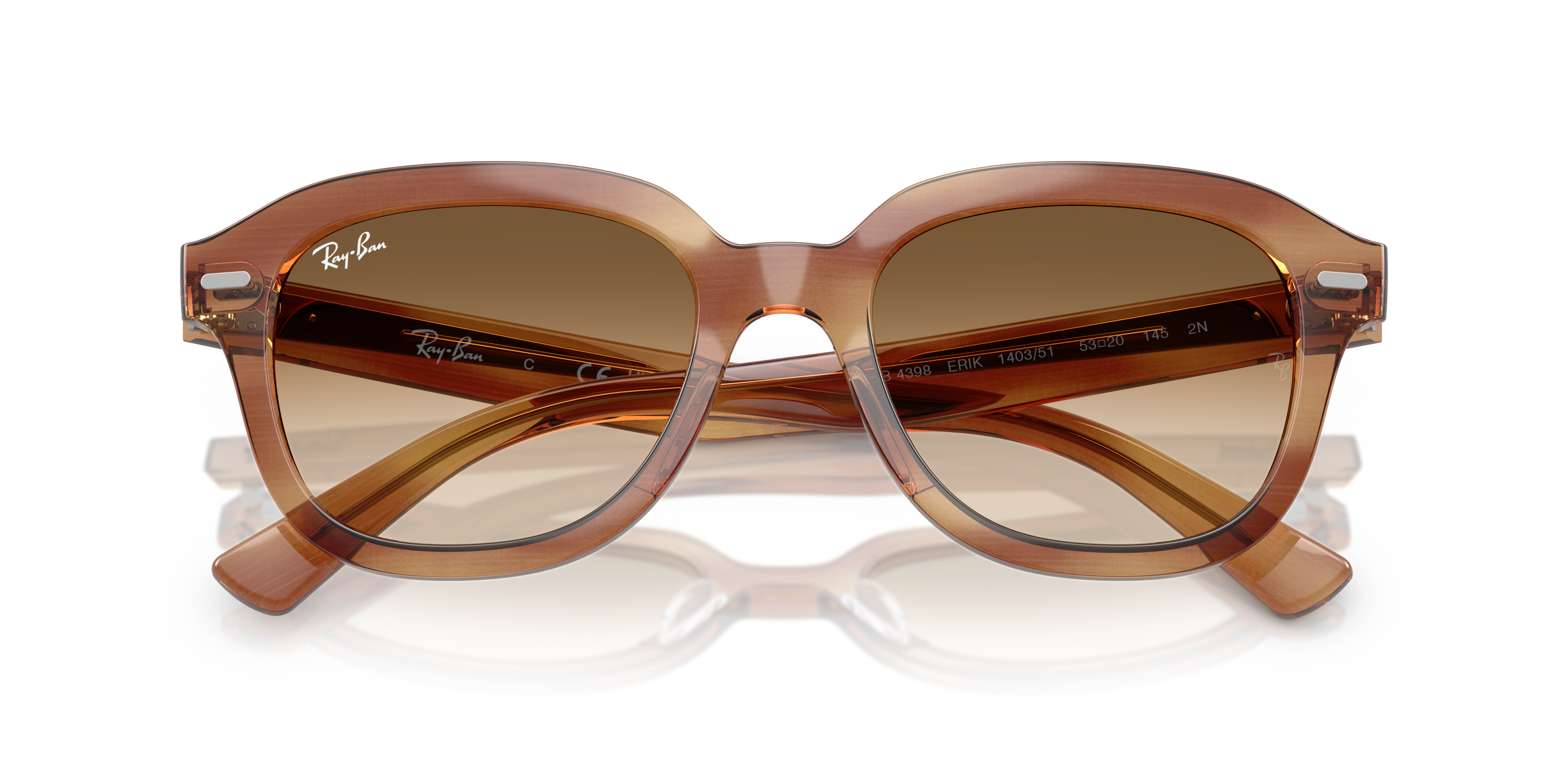 RAY-BAN RB 4398 ERIK 667571 DARK GRAY OPAL | UNISEX CALIBER 51 SUNGLASSES 