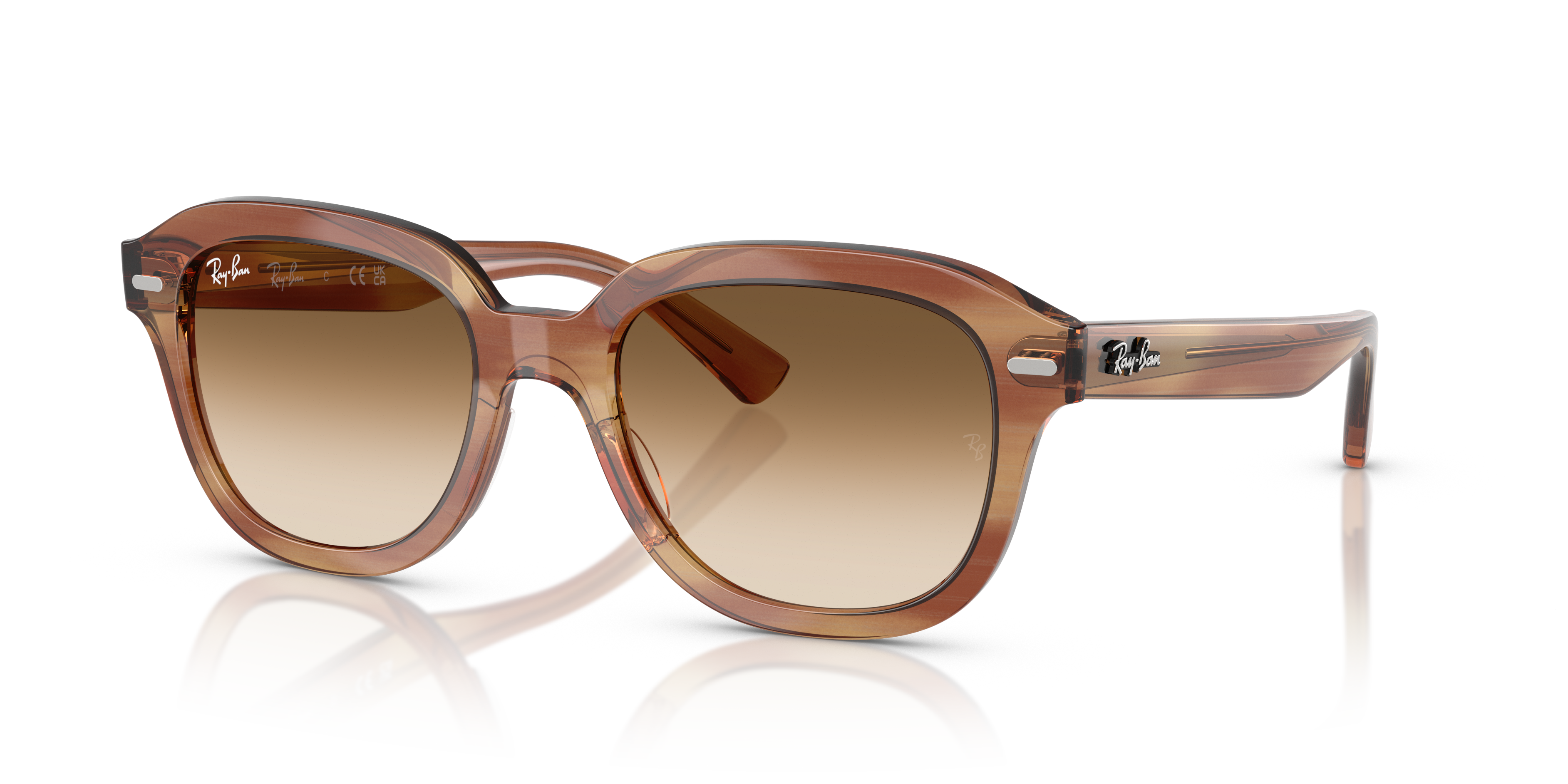 RAY-BAN RB 4398 ERIK 667571 DARK GRAY OPAL | UNISEX CALIBER 51 SUNGLASSES 