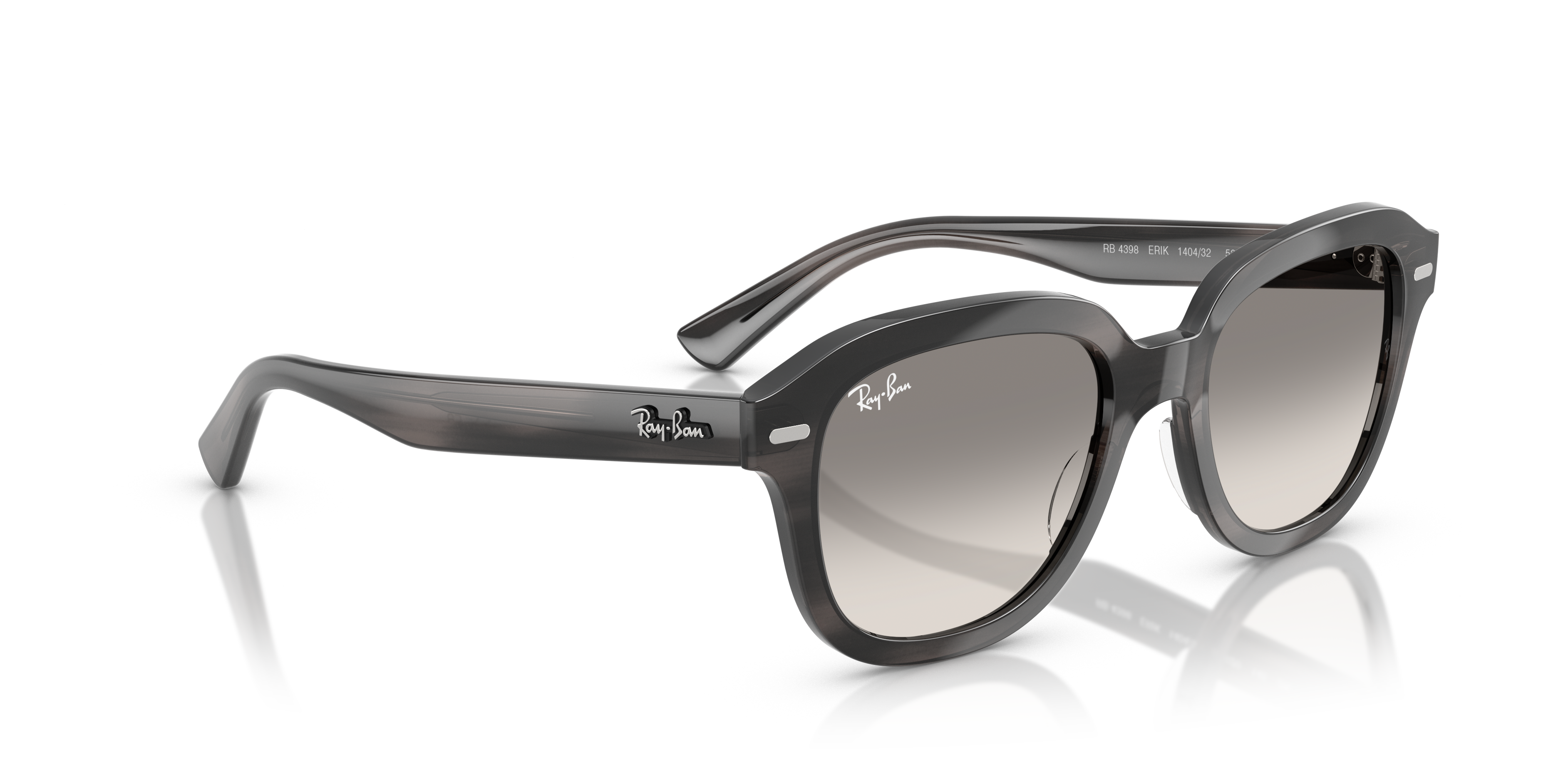 RAY-BAN RB 4398 ERIK 667571 DARK GRAY OPAL | UNISEX CALIBER 51 SUNGLASSES 