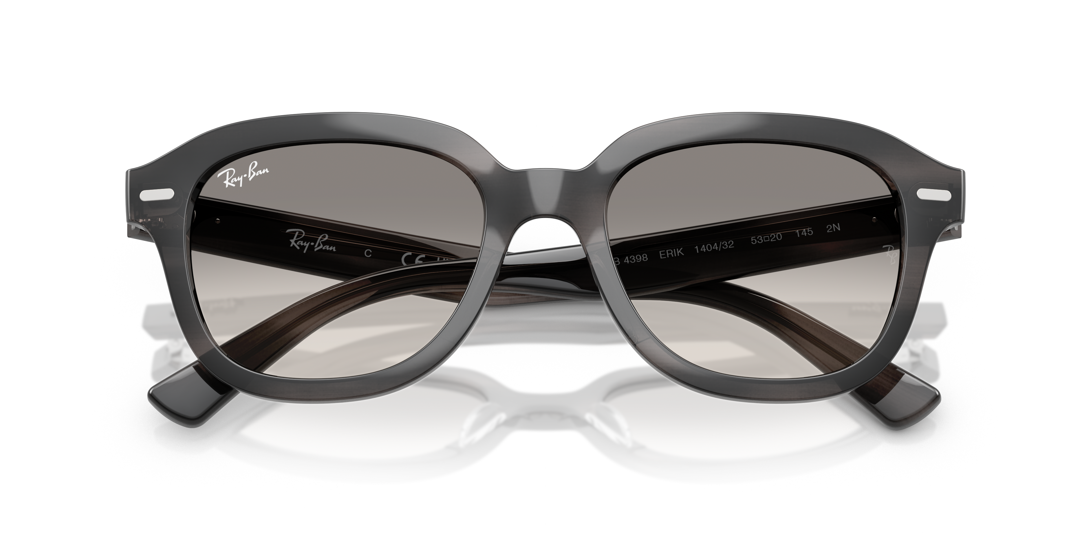 RAY-BAN RB 4398 ERIK 667571 DARK GRAY OPAL | UNISEX CALIBER 51 SUNGLASSES 