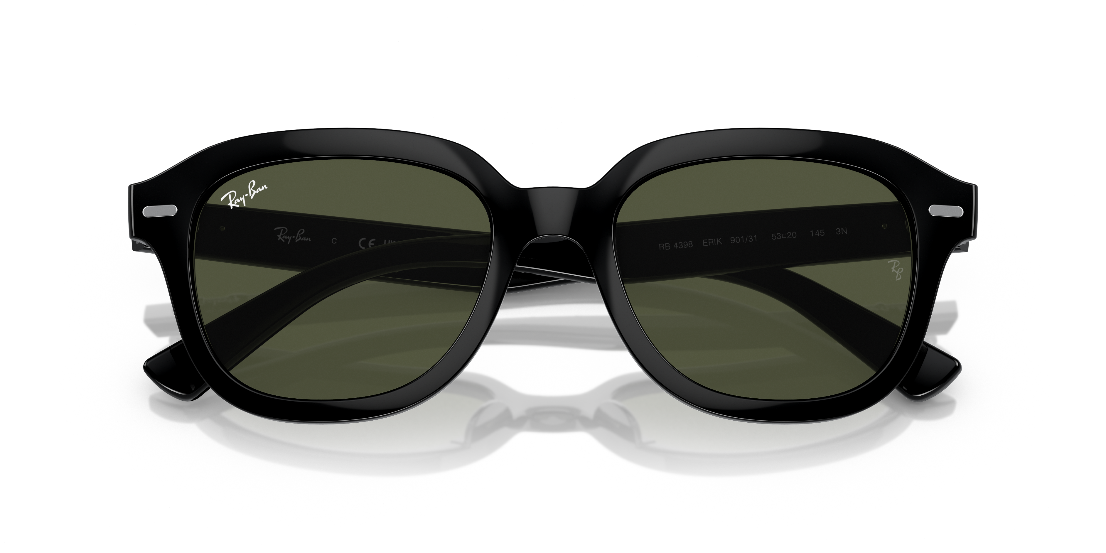 RAY-BAN RB 4398 ERIK 667571 DARK GRAY OPAL | UNISEX CALIBER 51 SUNGLASSES 