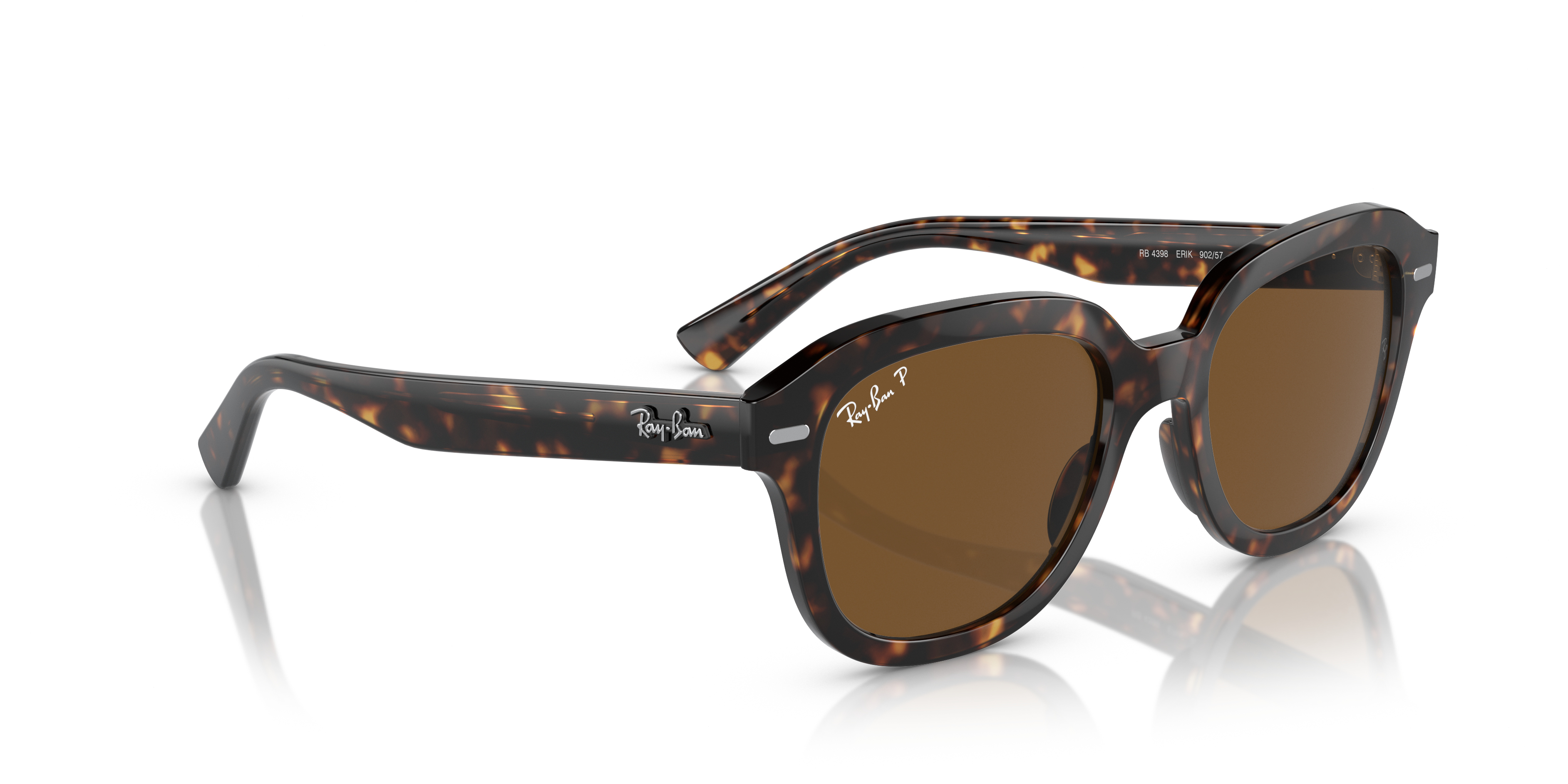 RAY-BAN RB 4398 ERIK 667571 DARK GRAY OPAL | UNISEX CALIBER 51 SUNGLASSES 
