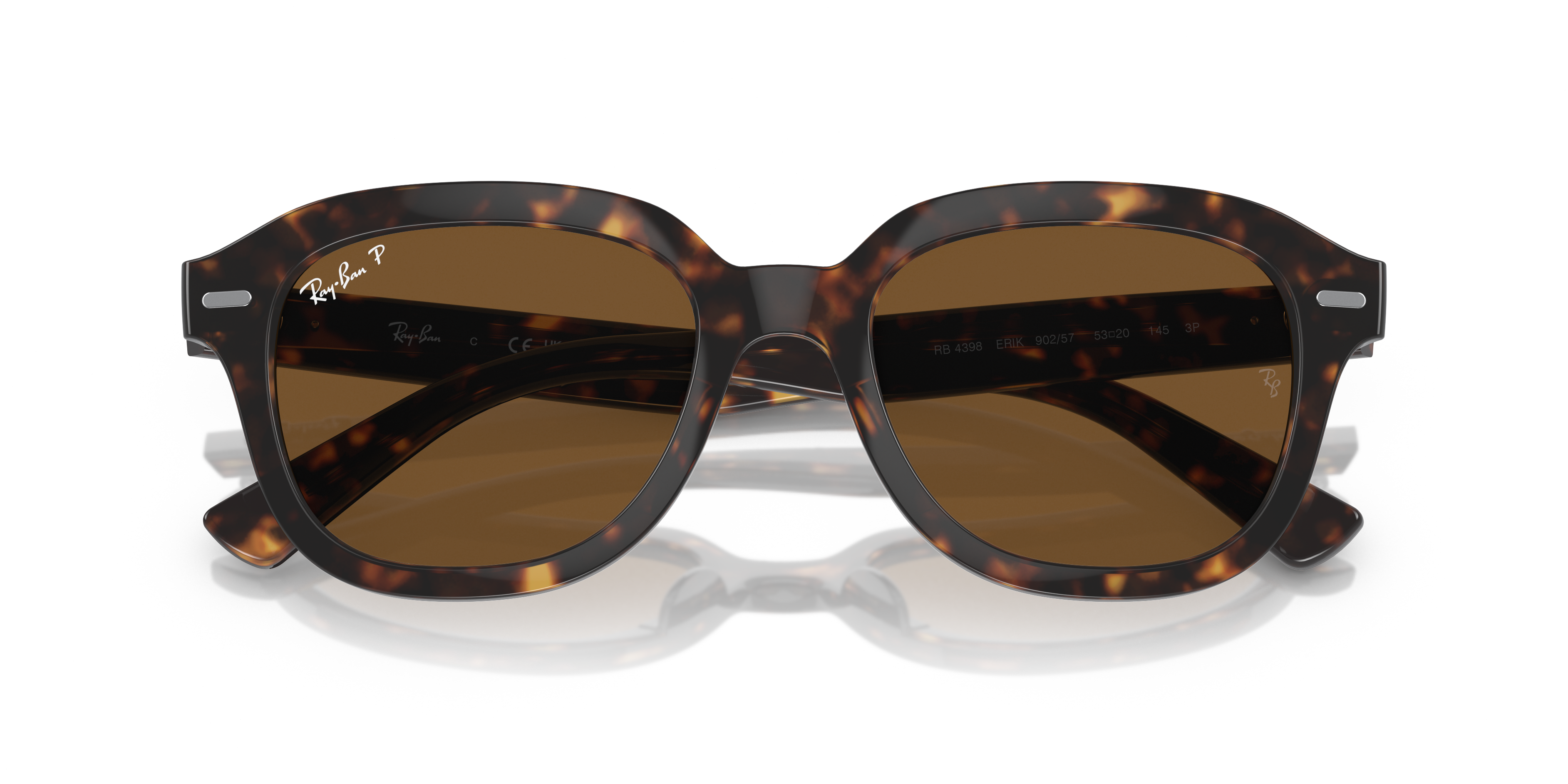 RAY-BAN RB 4398 ERIK 667571 DARK GRAY OPAL | UNISEX CALIBER 51 SUNGLASSES 