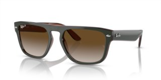 Occhiali da Sole Ray-Ban RB4407 | Verde, Grigio & Marrone Trasparente