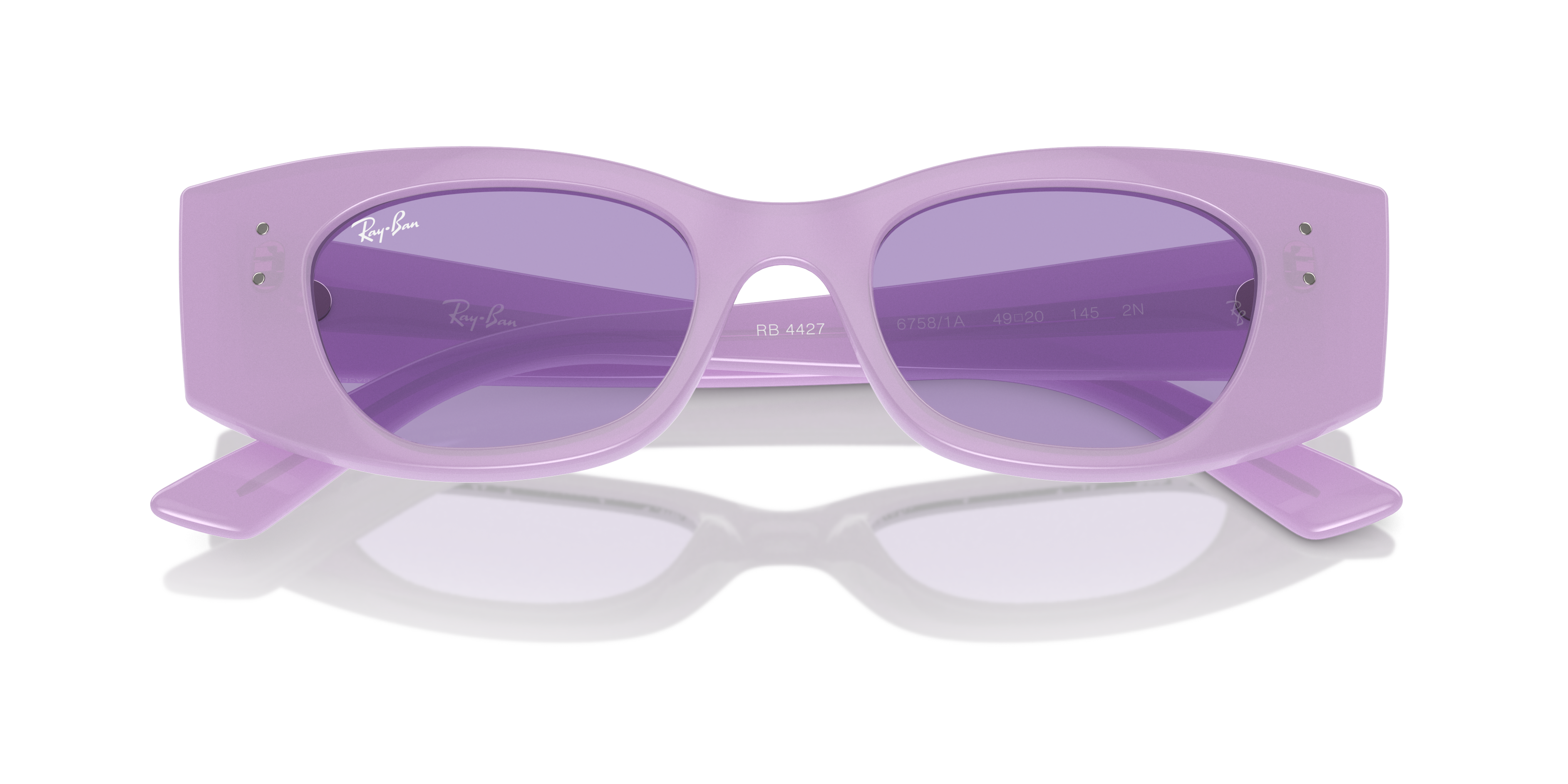 Occhiali da Sole Ray-Ban 0RB4427 Lilla - Modello KAT Unisex Originale