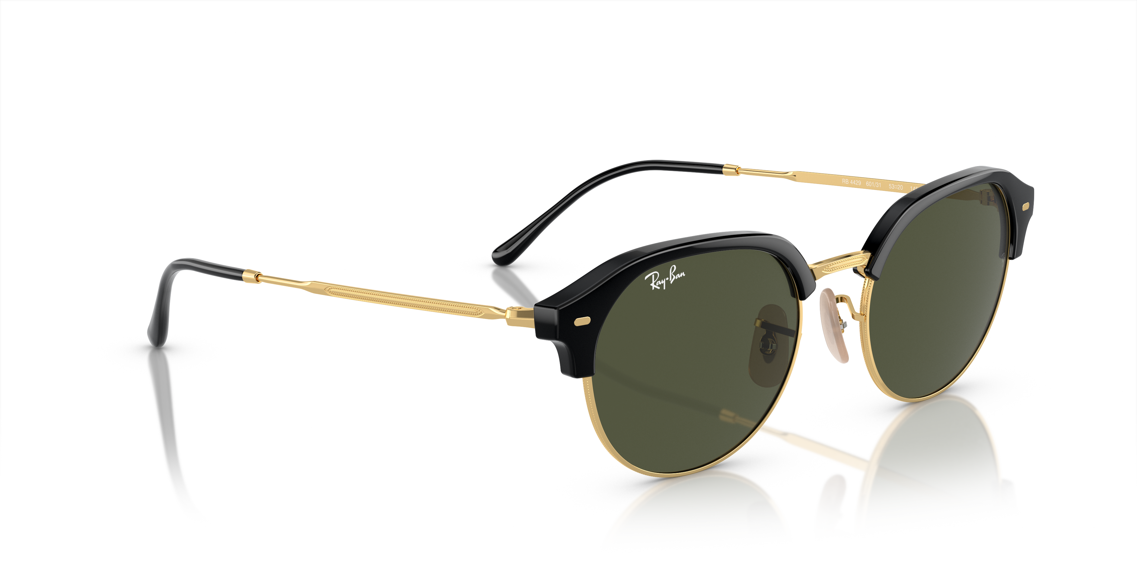 RAY-BAN RB 4429 - 601/31 BLACK ON GOLD | UNISEX CALIBER 53 SUNGLASSES 