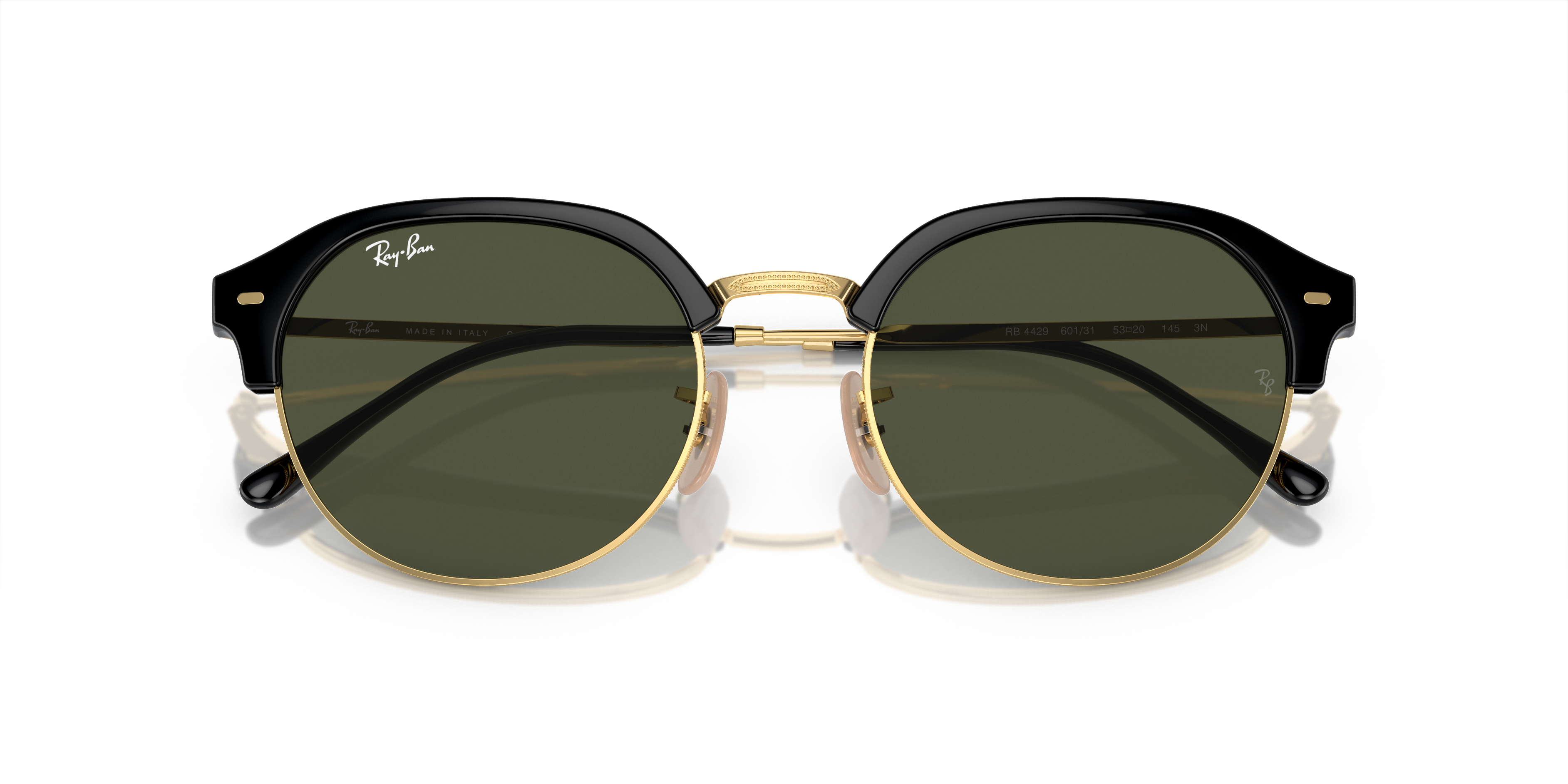 RAY-BAN RB 4429 - 601/31 BLACK ON GOLD | UNISEX CALIBER 53 SUNGLASSES 