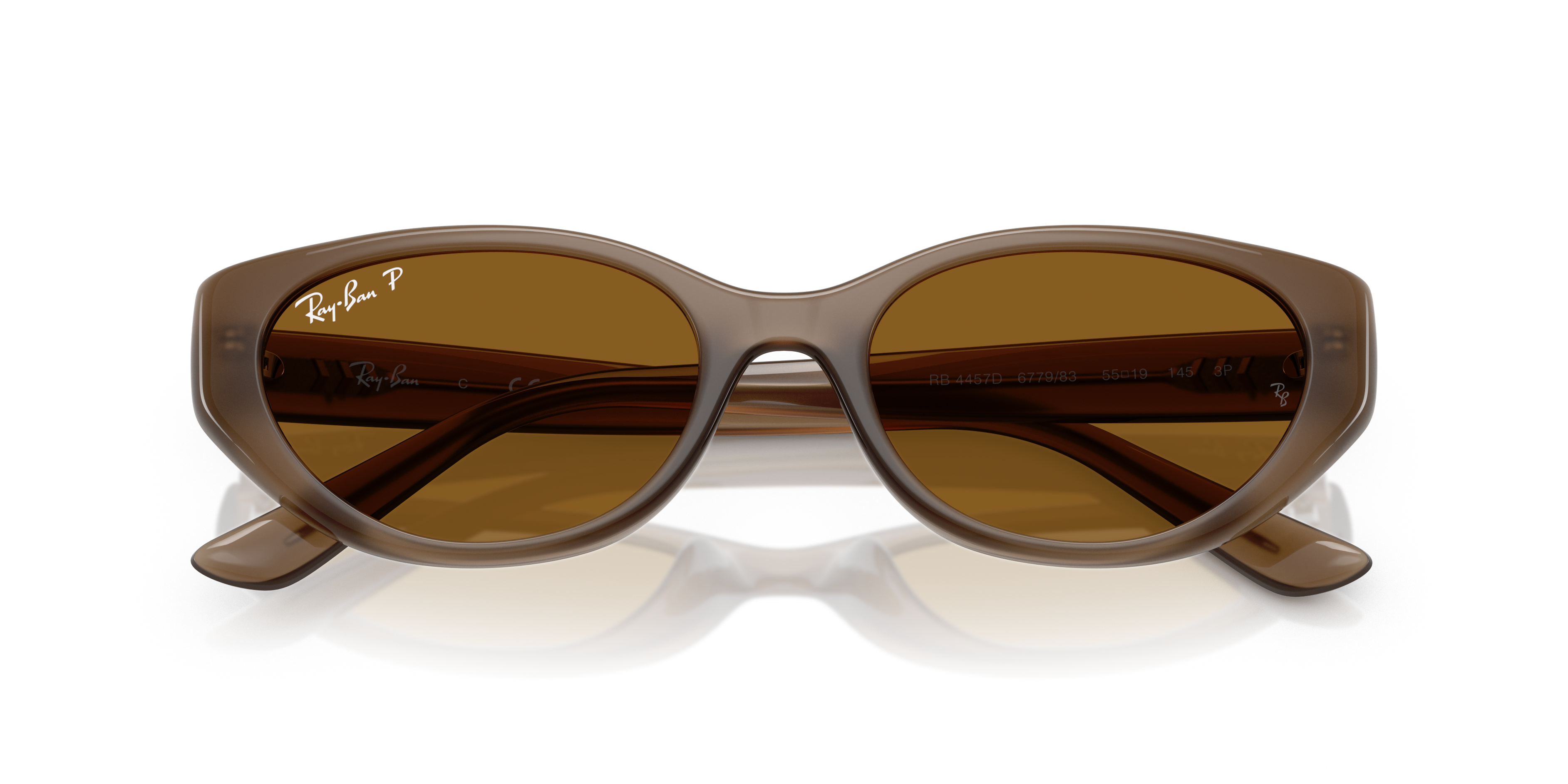 Occhiali da Sole Ray-Ban RB4457D Bio-Based Transparent Brown