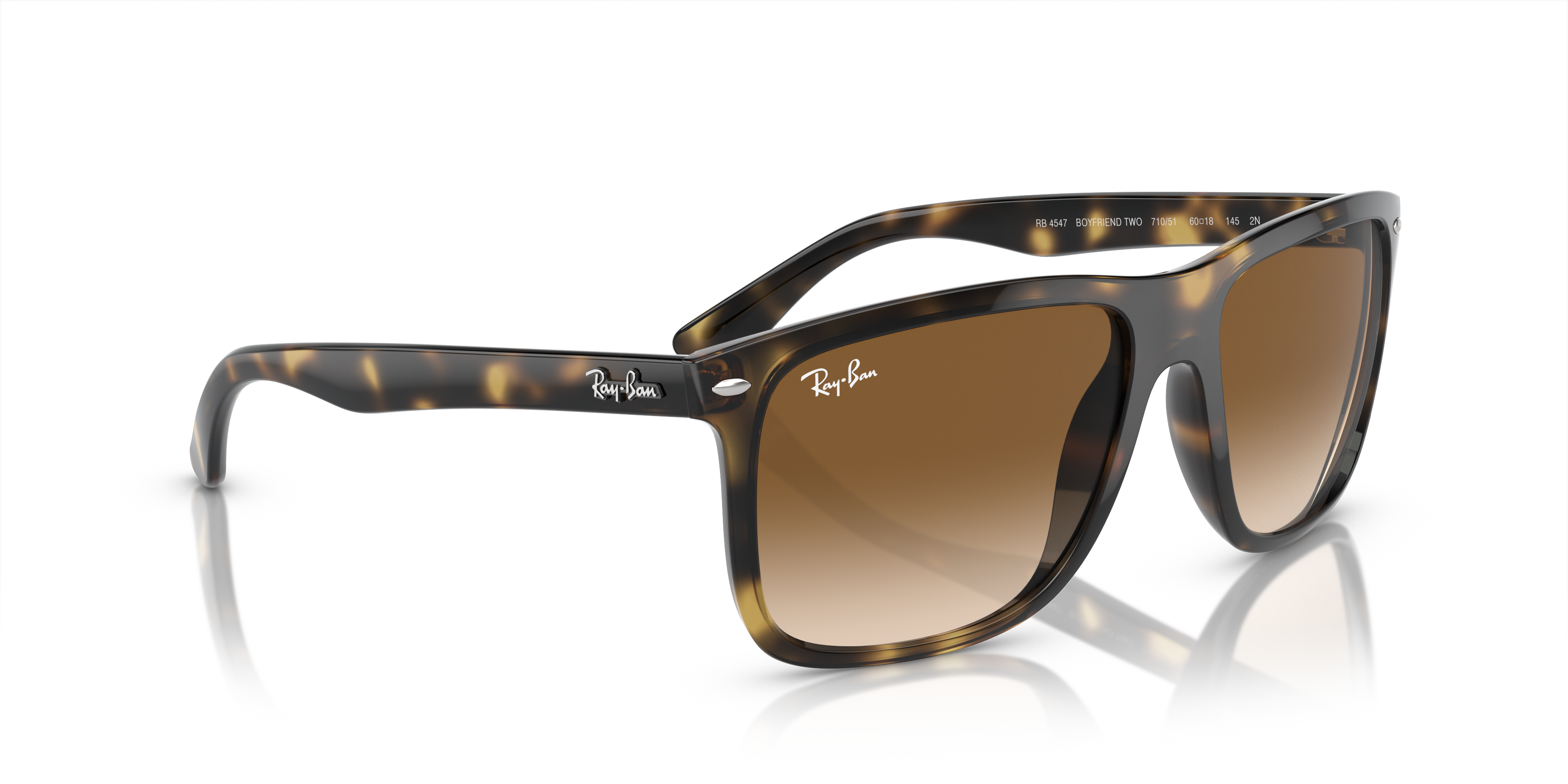 Occhiali da Sole Ray-Ban Boyfriend Two Neri | Modello 0RB4547