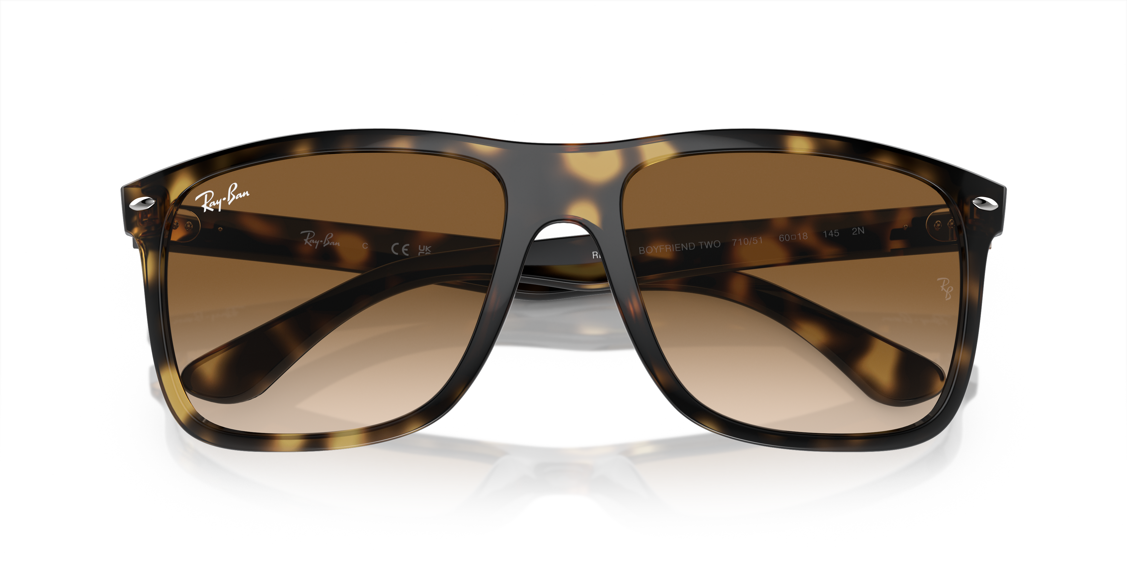 Occhiali da Sole Ray-Ban Boyfriend Two Neri | Modello 0RB4547