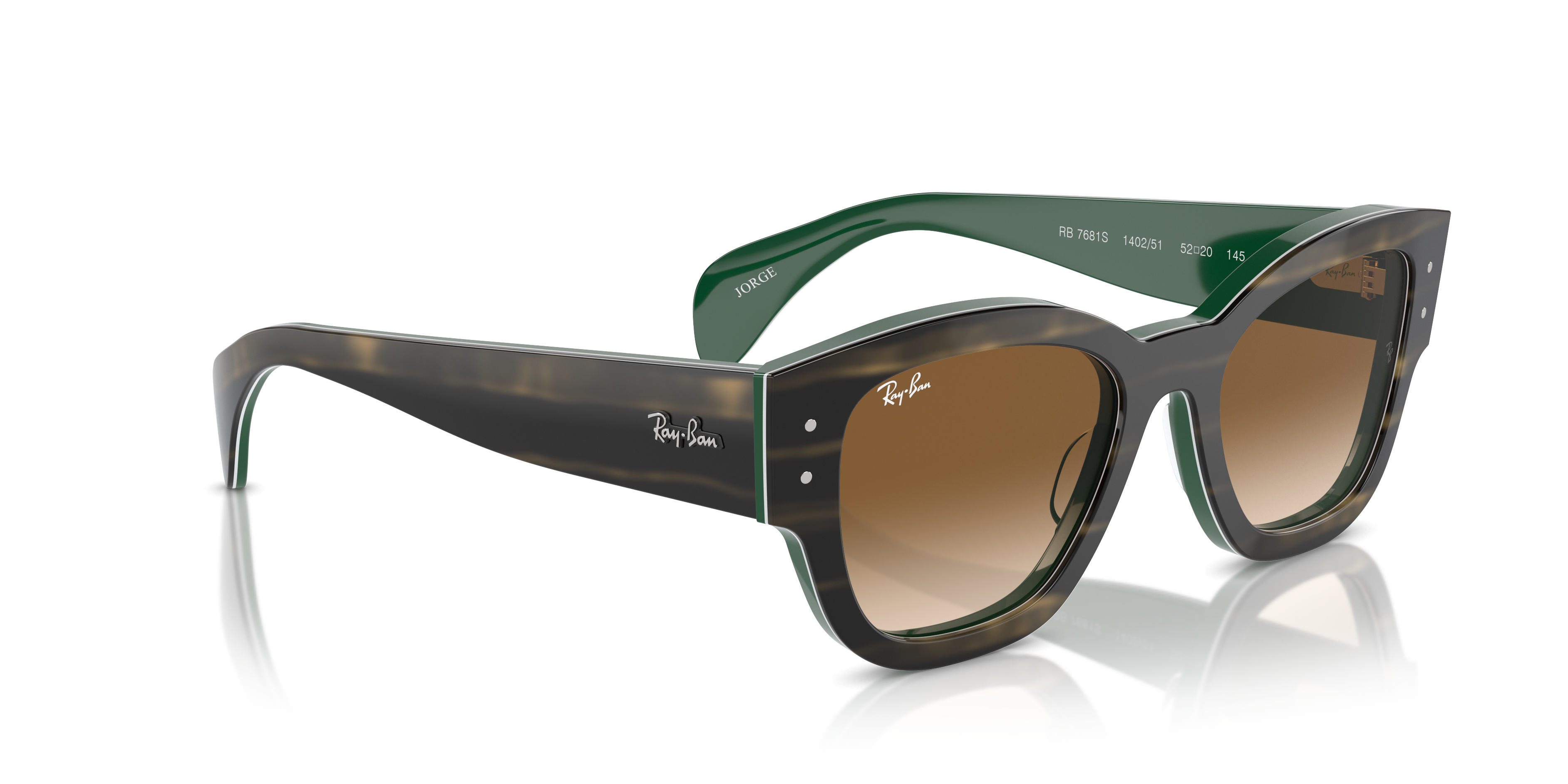 Occhiali da sole Ray-Ban Jorge 0RB7681S Havana Grigio Blu | Ufficiale