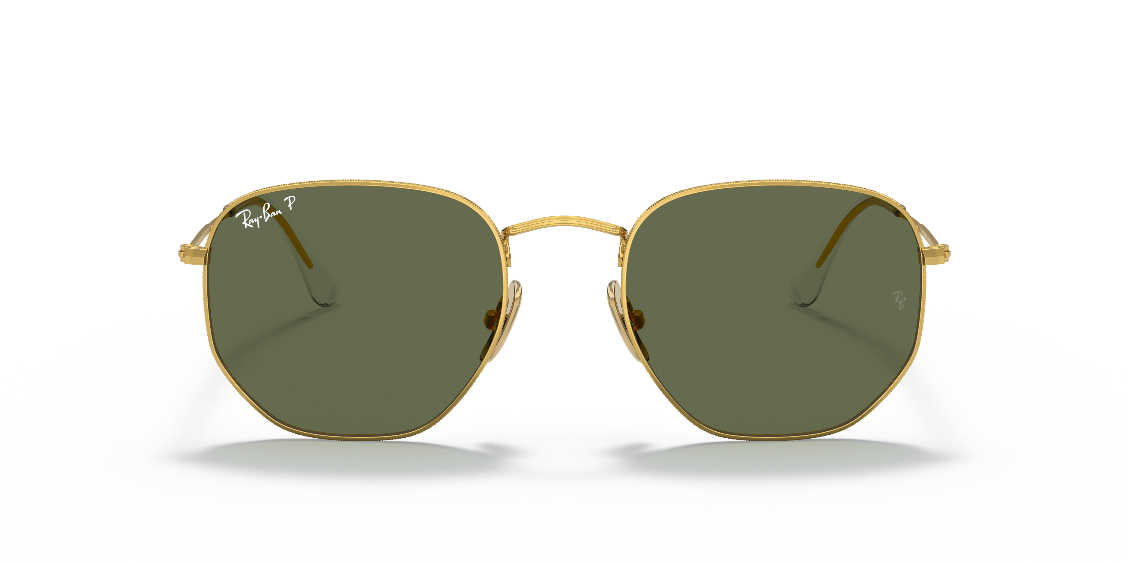 UNISEX SUNGLASSES RAY-BAN RB 8148 HEXAGONAL 921658 GOLDEN LEGEND CALIBER 51 