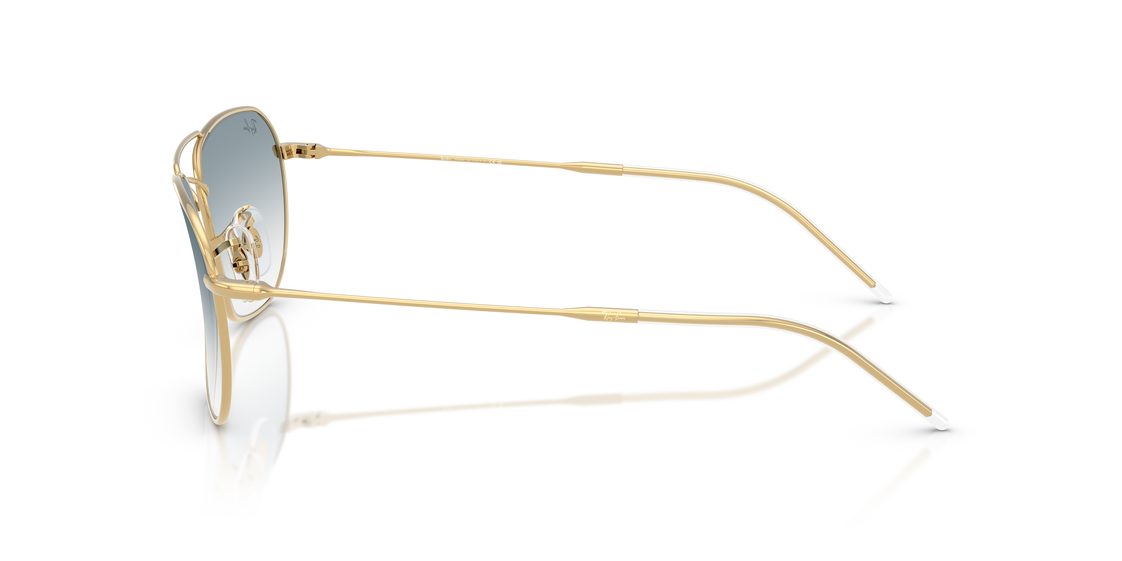 Occhiali da Sole Ray-Ban Caravan Reverse Arista Gold Originali