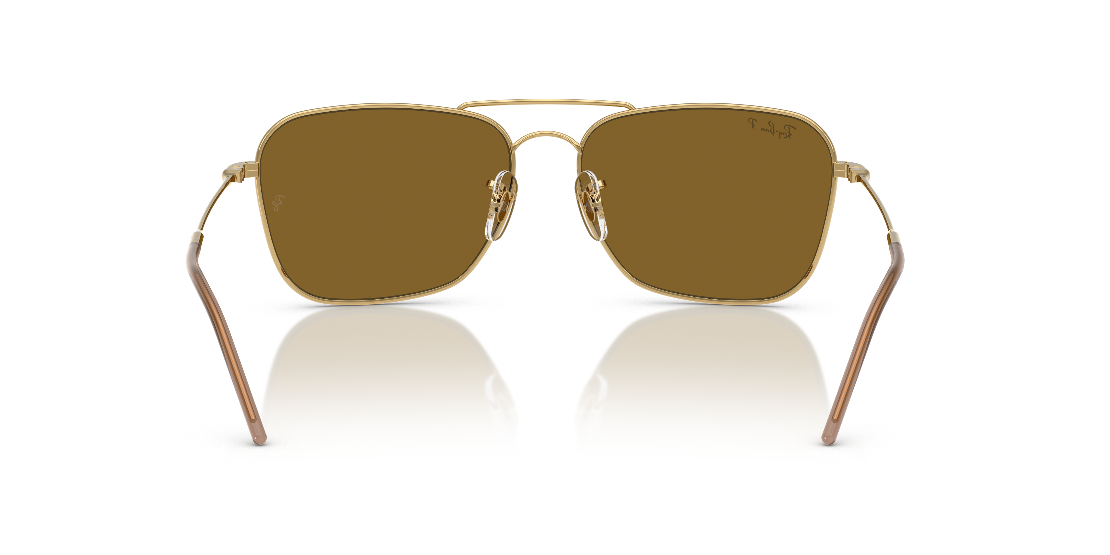 Occhiali da Sole Ray-Ban Caravan Reverse Arista Gold Originali