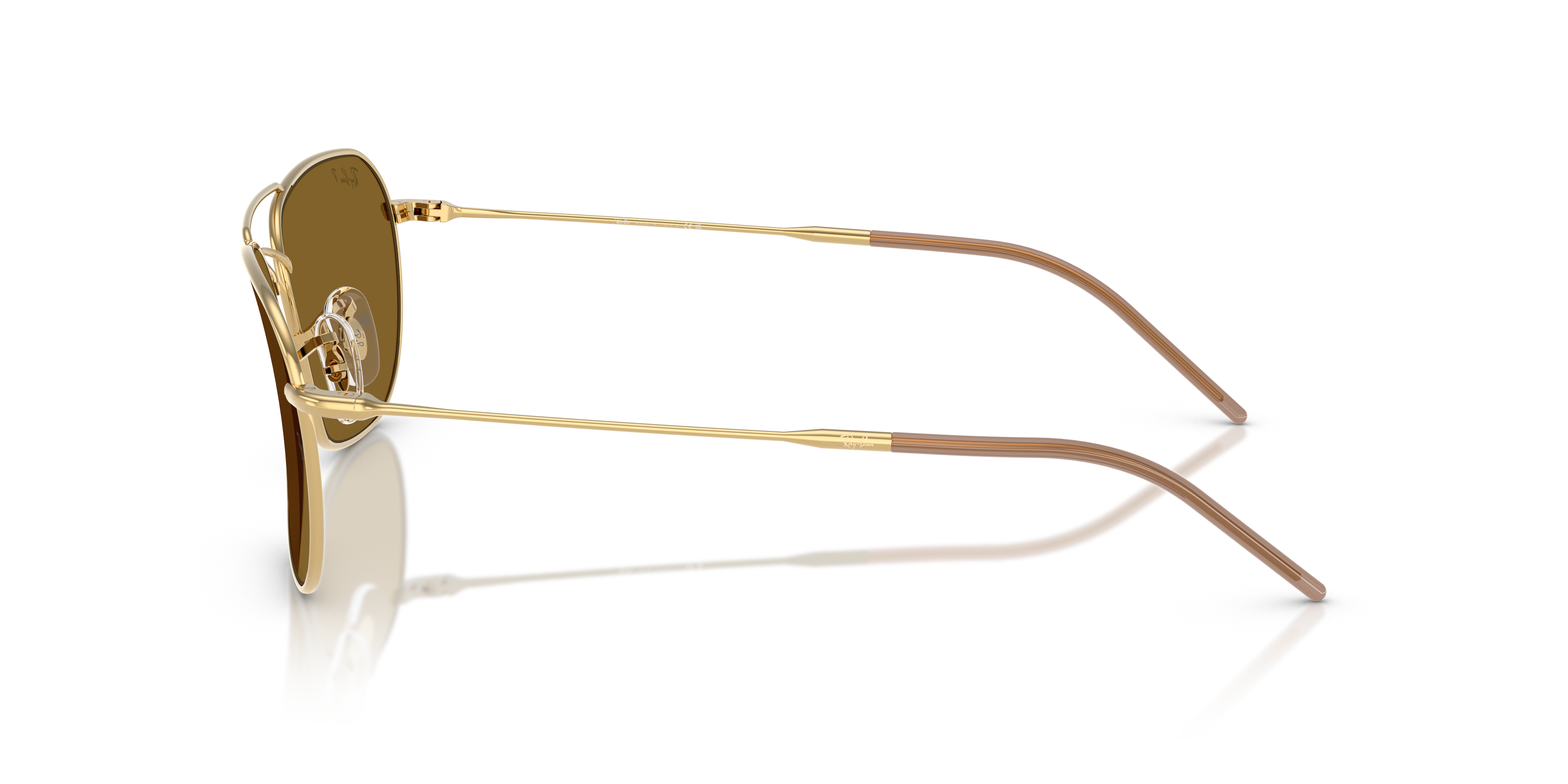 Occhiali da Sole Ray-Ban Caravan Reverse Arista Gold Originali