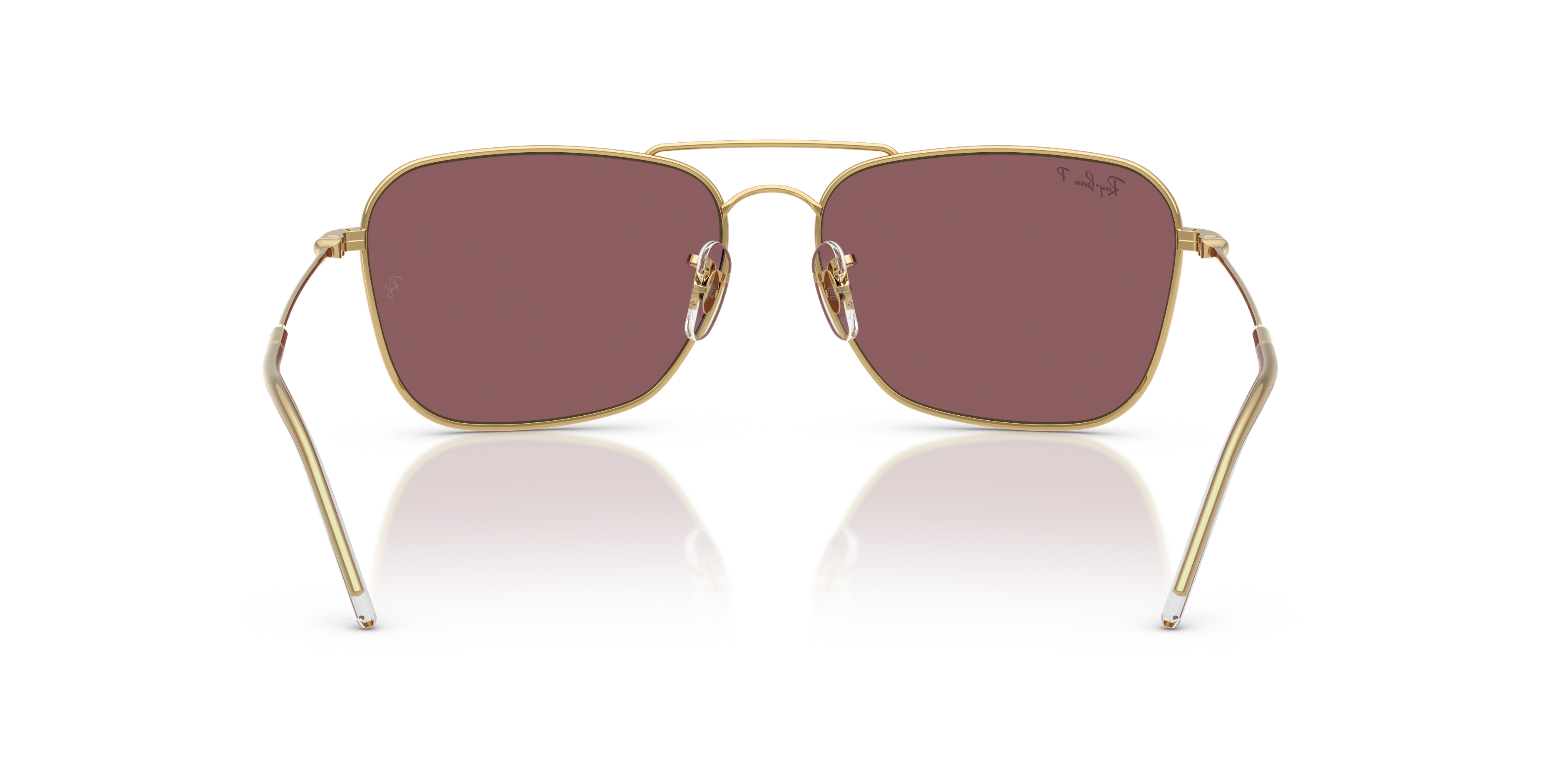 Occhiali da Sole Ray-Ban Caravan Reverse Arista Gold Originali